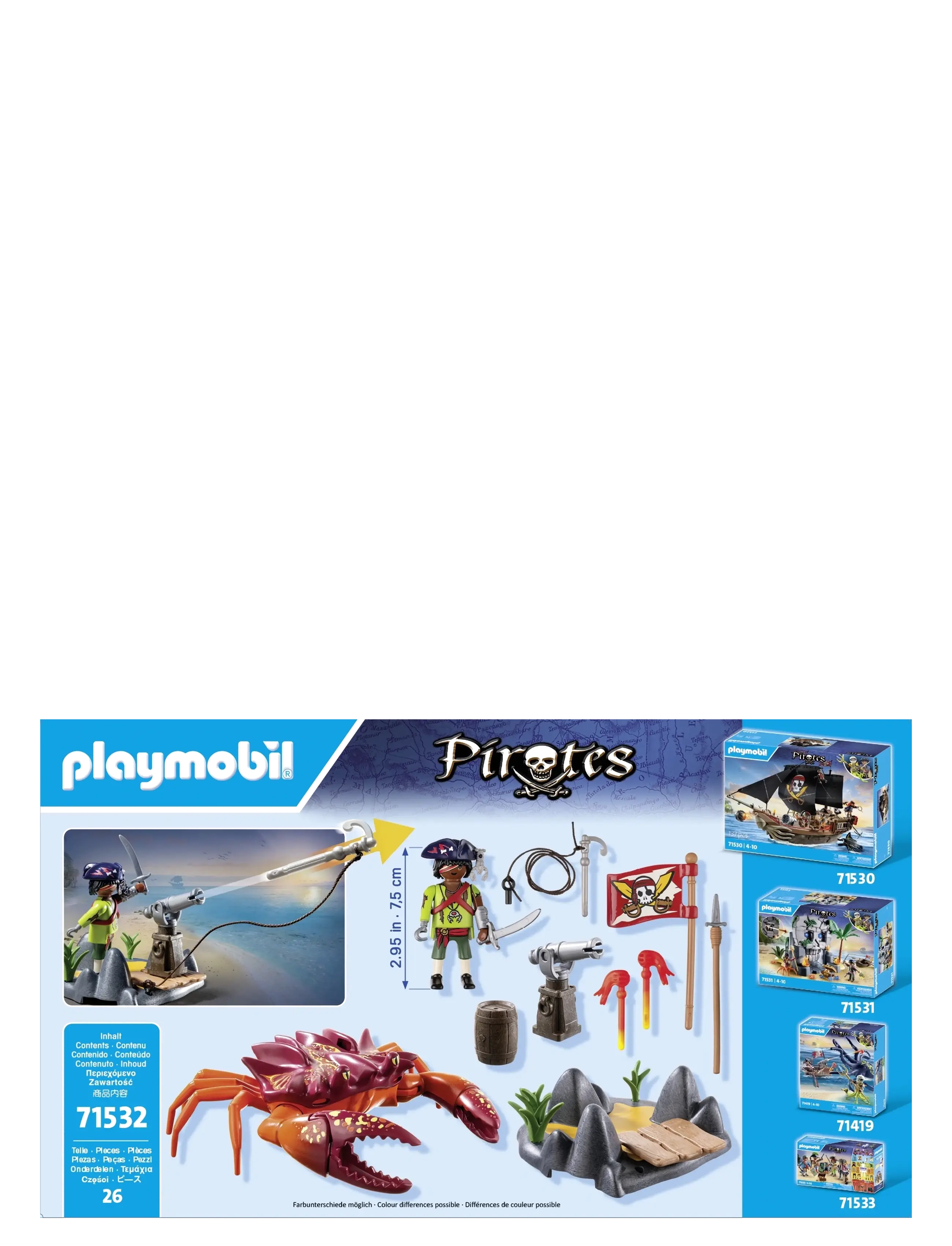 PLAYMOBIL - PLAYMOBIL Pirates Kampen mod kæmpekrabben - 71532 - playmobil pirates - multicolored - 4