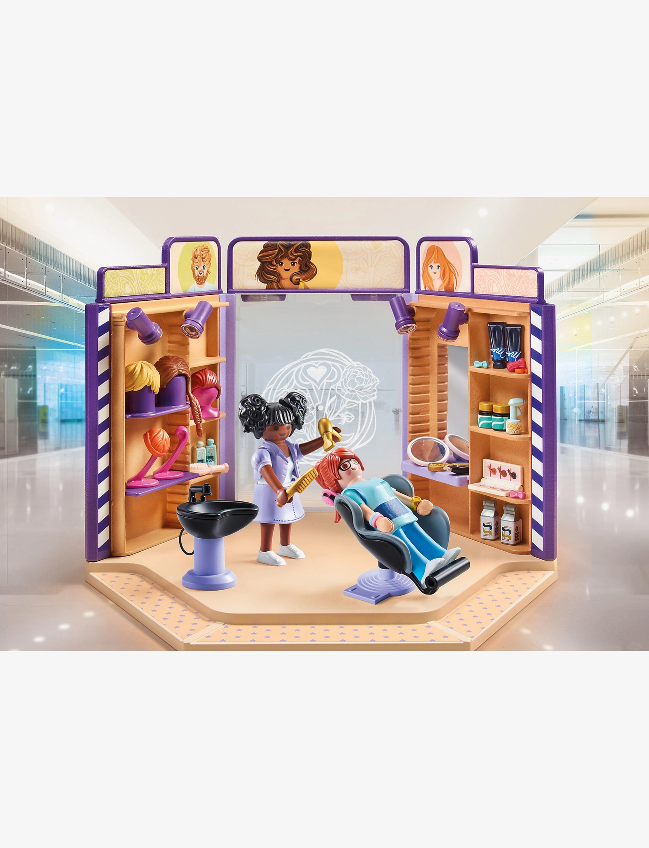 PLAYMOBIL - PLAYMOBIL My Life Frisørsalon - 71535 - playmobil my life - multicolored - 3