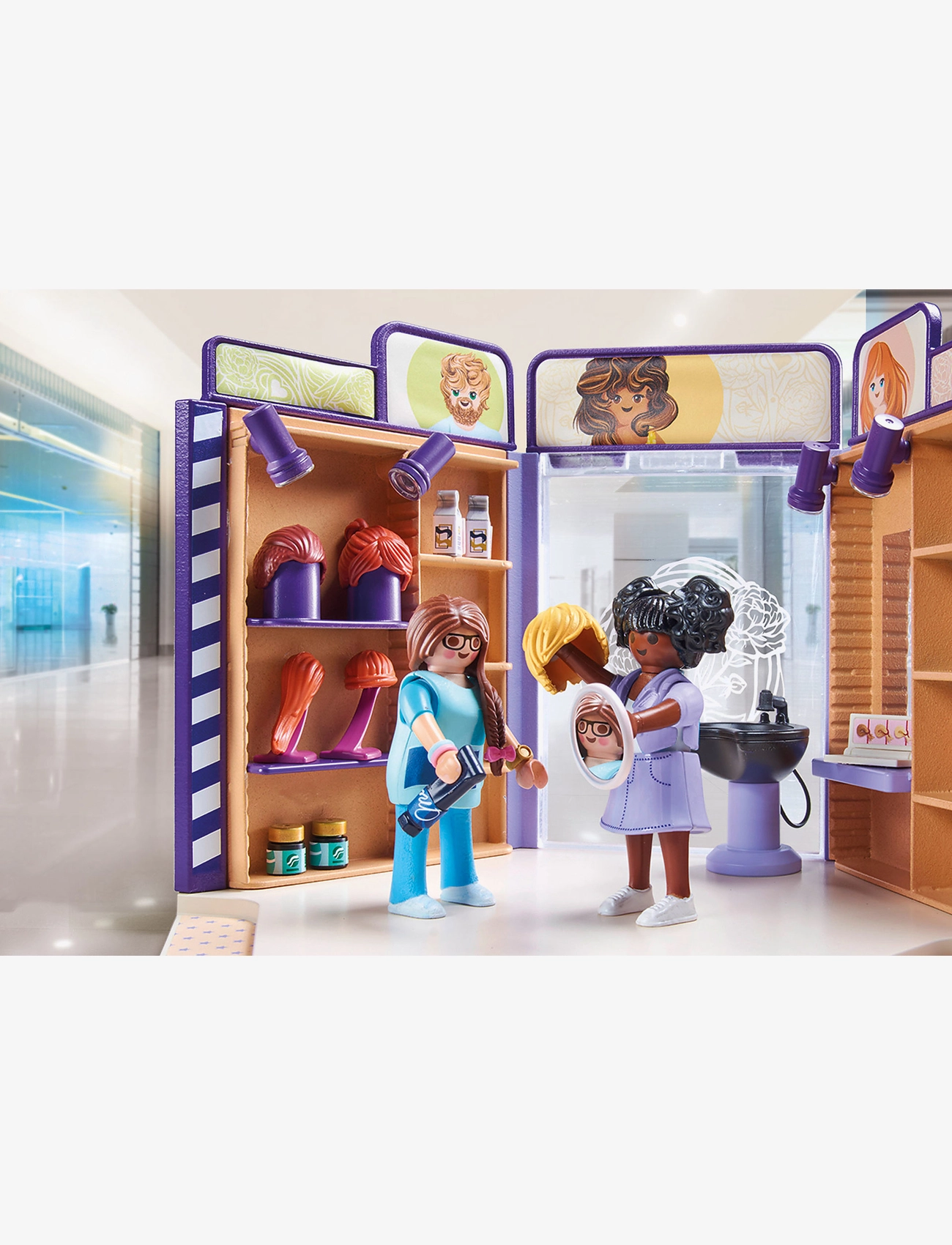 PLAYMOBIL - PLAYMOBIL My Life Frisørsalon - 71535 - playmobil my life - multicolored - 4
