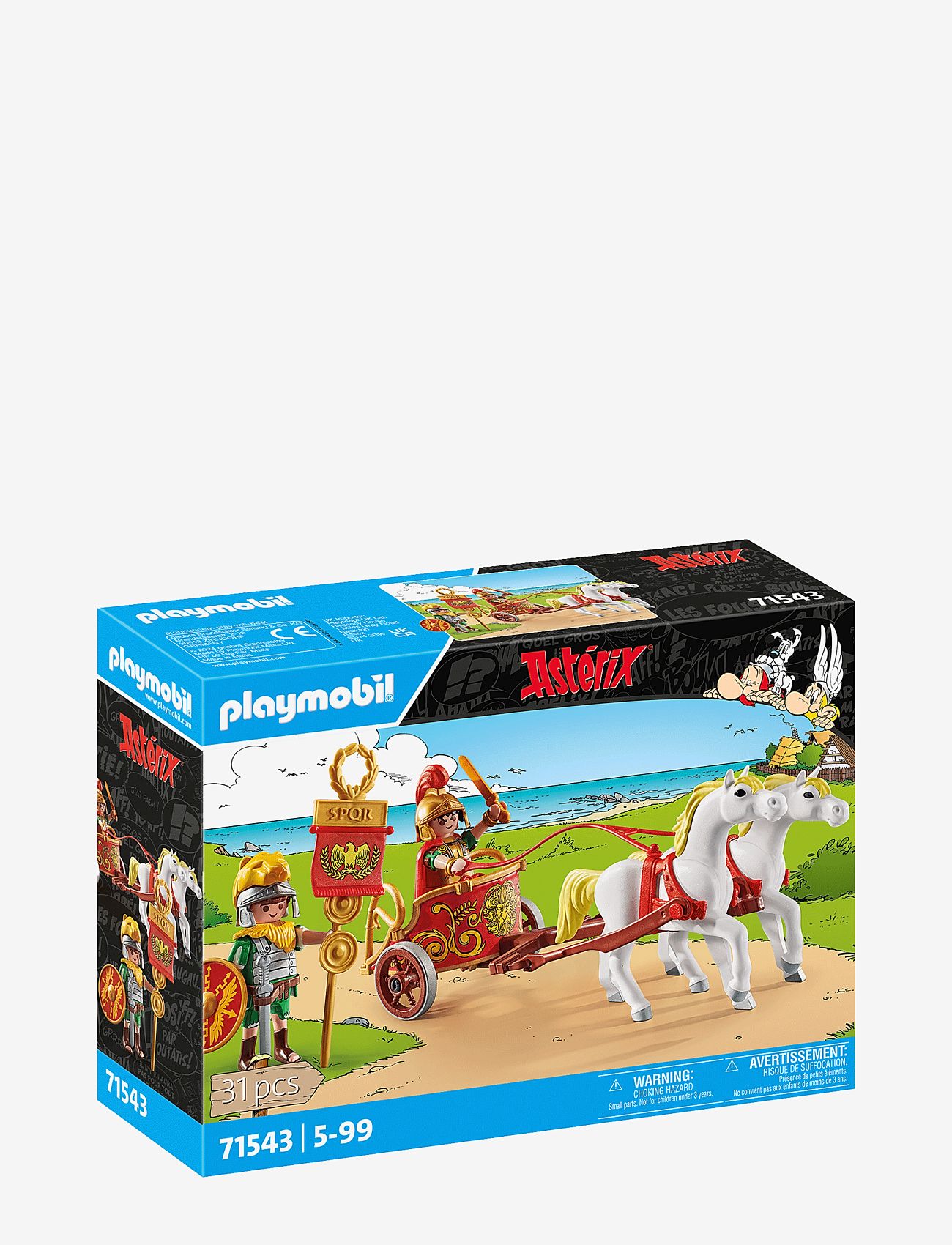 PLAYMOBIL - PLAYMOBIL Asterix: Romersk stridsvogn - 71543 - playmobil asterix - multicolored - 0