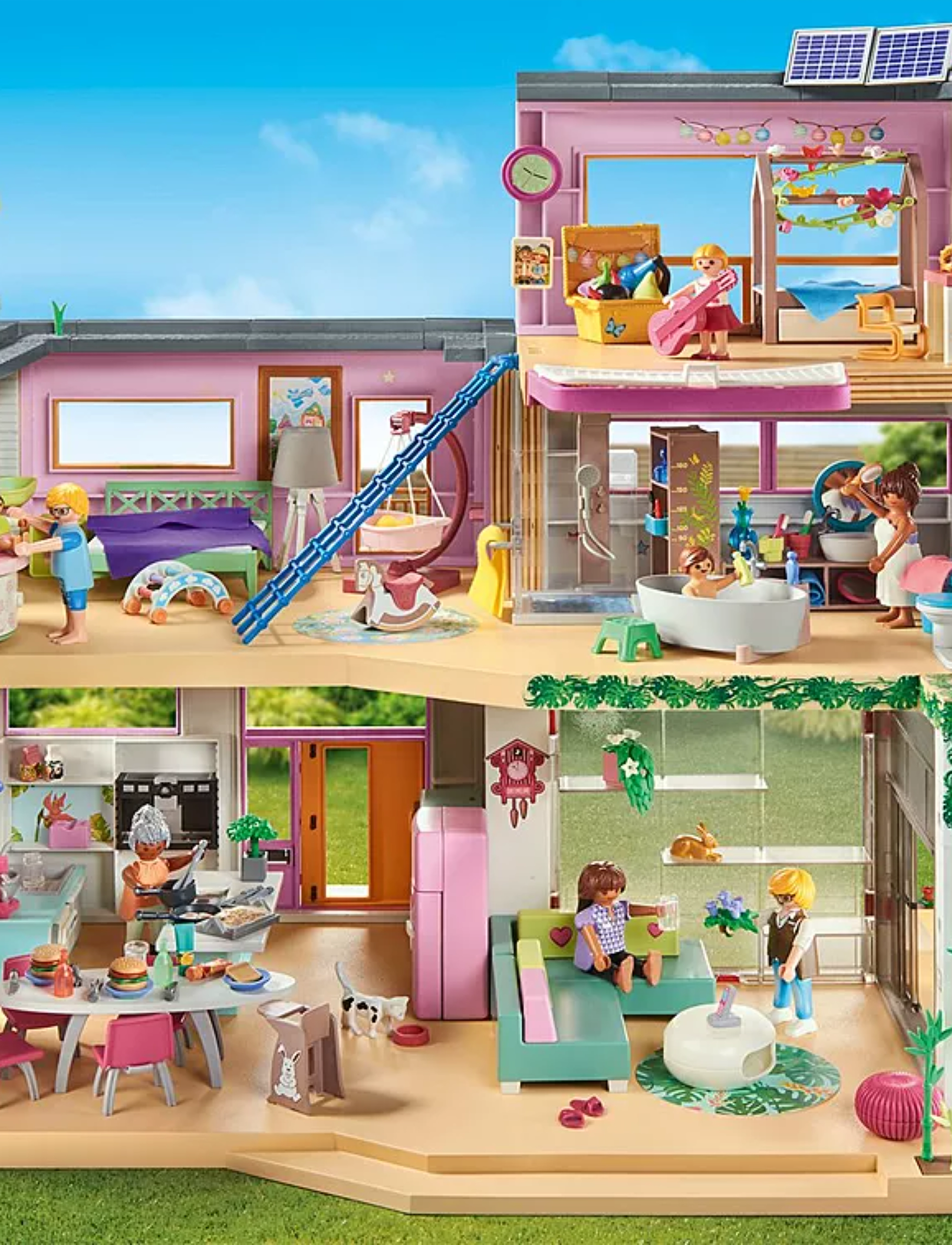 PLAYMOBIL Living House With Winter Garden, One Size, Multi/patterned, Playmobil Legetøj > Playmobil City Life, Børn