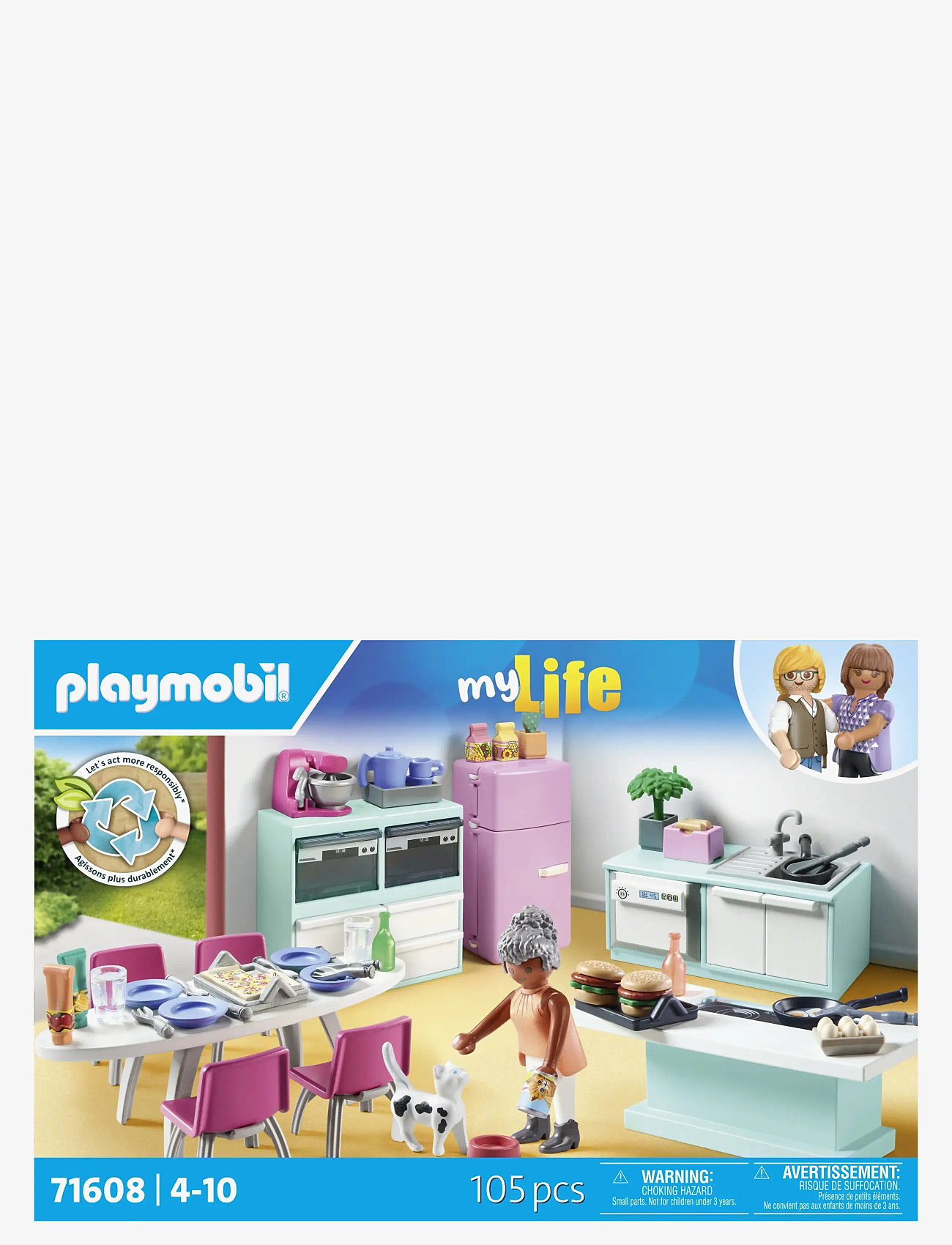 PLAYMOBIL - Kitchen with dining place - playmobil city life - multicolored - 0