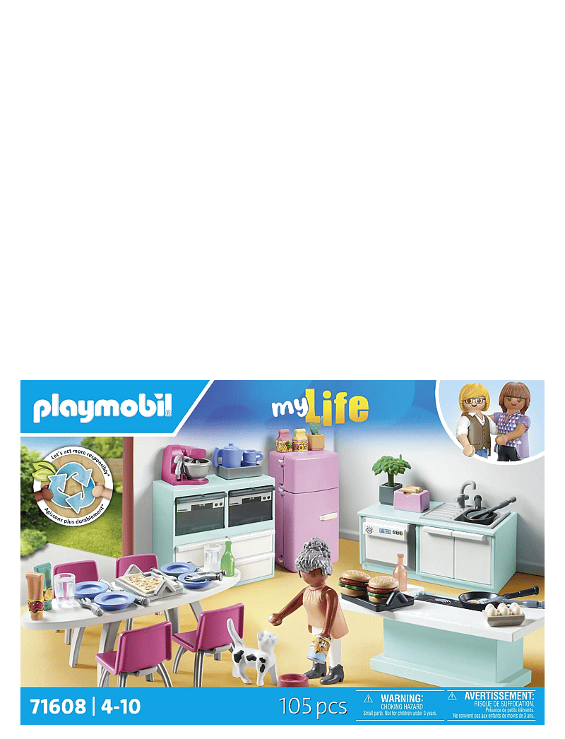 PLAYMOBIL - Kitchen with dining place - playmobil city life - multicolored - 0