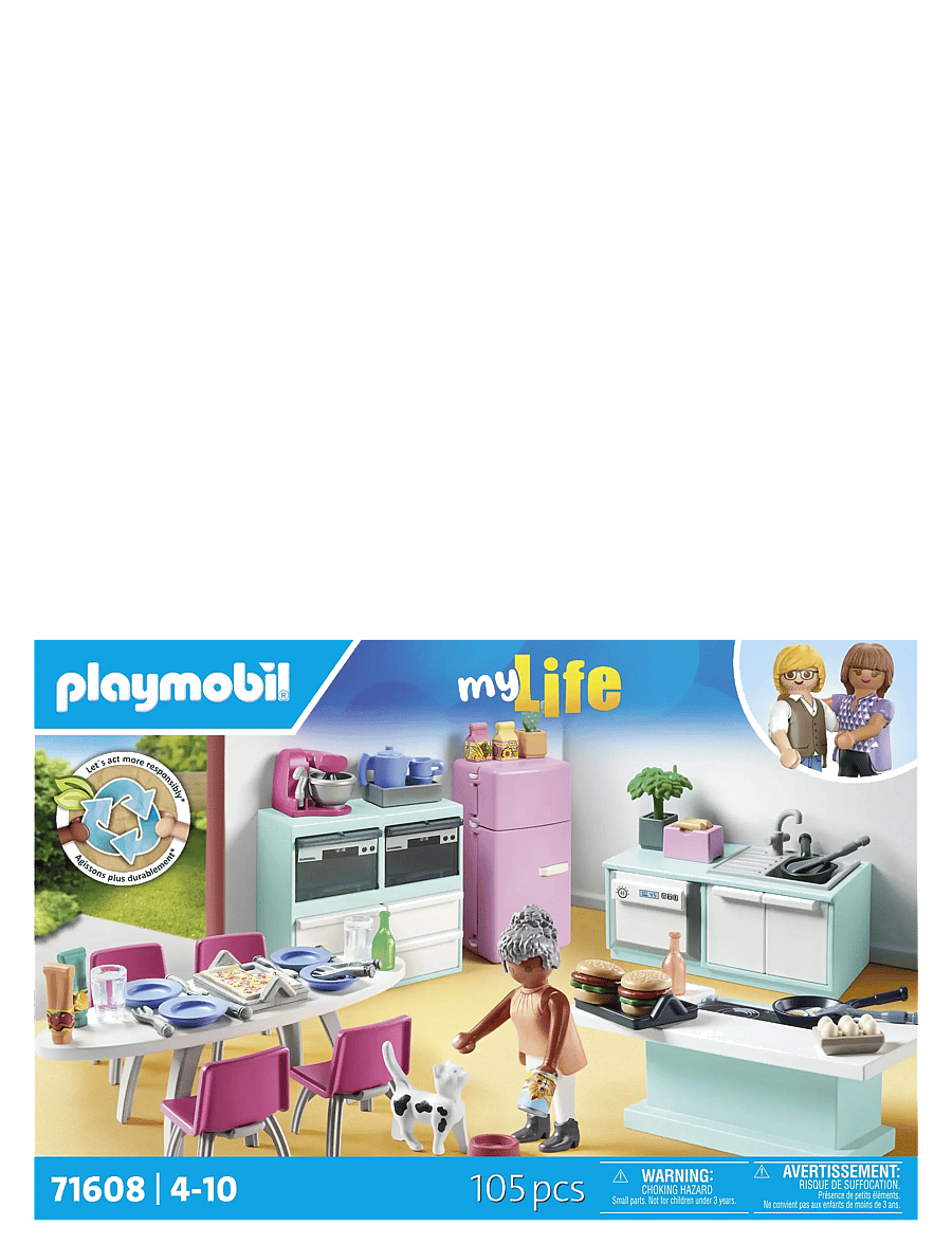 PLAYMOBIL - Kitchen with dining place - playmobil city life - multicolored - 0