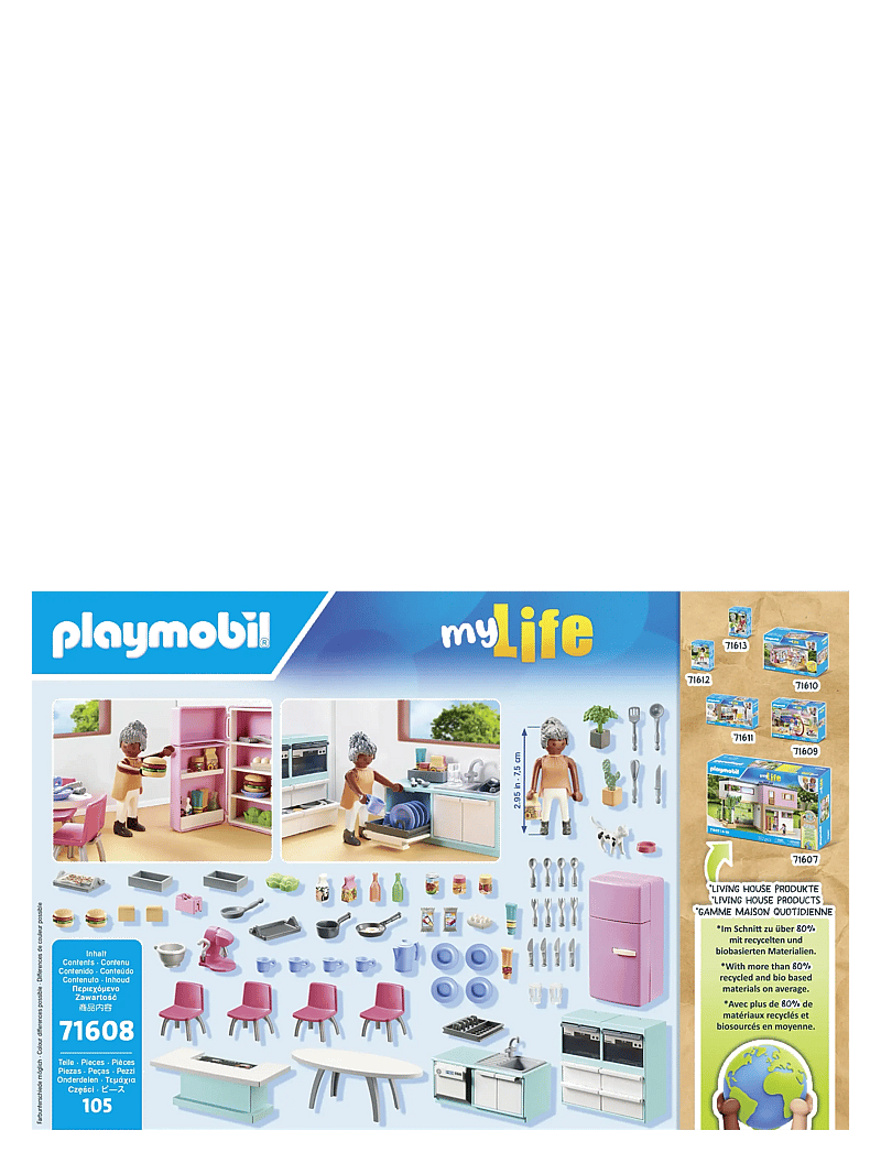 PLAYMOBIL - Kitchen with dining place - playmobil city life - multicolored - 2