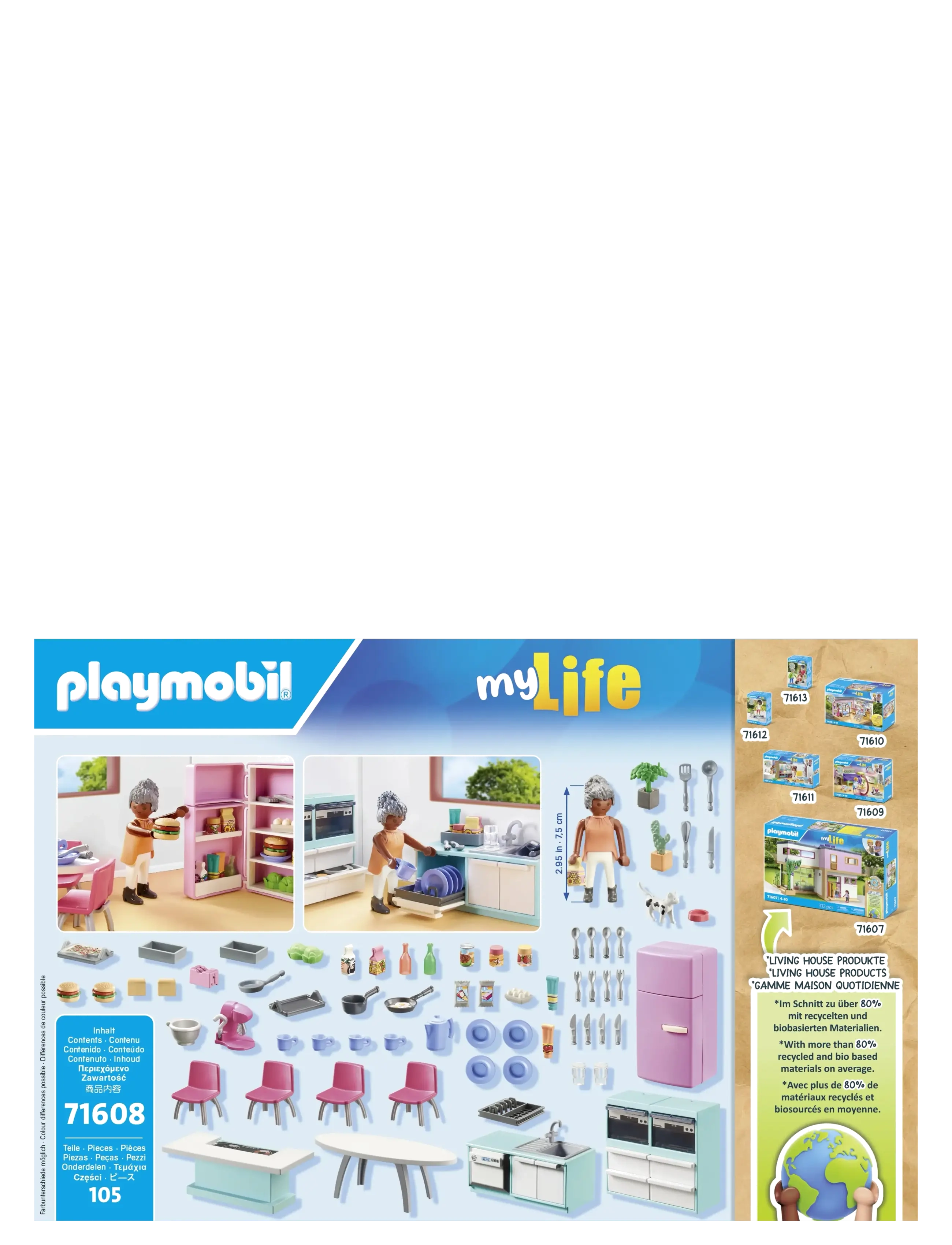 PLAYMOBIL - Kitchen with dining place - playmobil city life - multicolored - 2