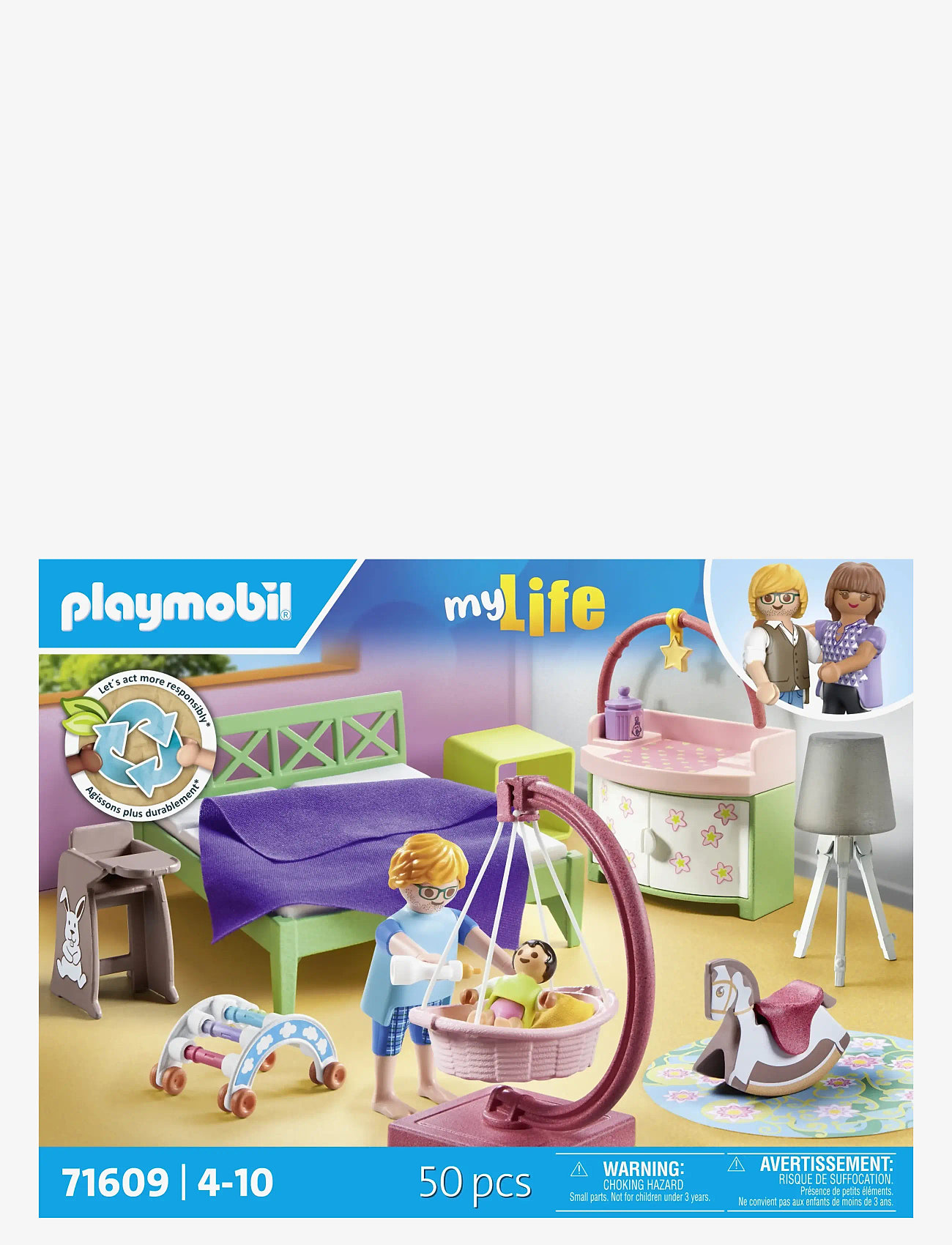 PLAYMOBIL - Sleeping room with baby play corner - playmobil my life - multicolored - 0