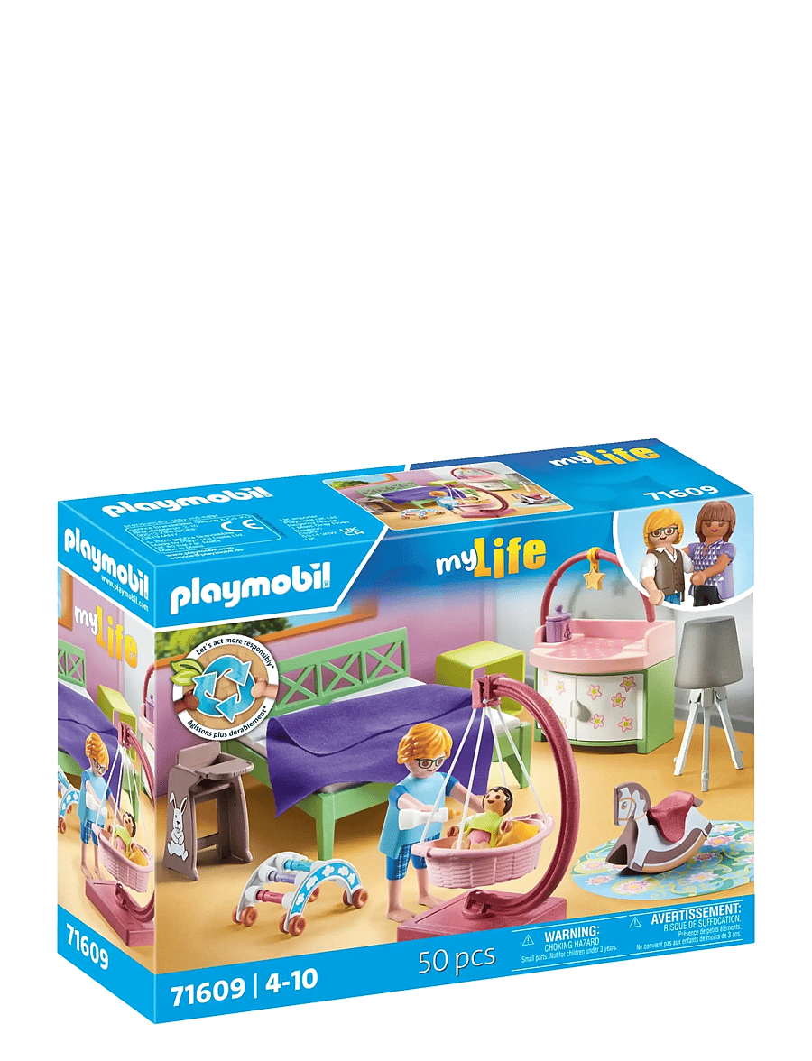 PLAYMOBIL - Sleeping room with baby play corner - playmobil family fun - multicolored - 1