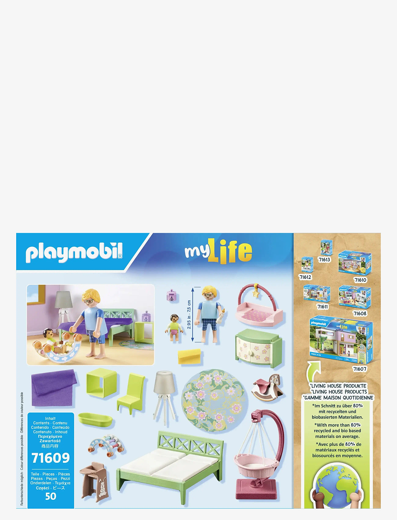 PLAYMOBIL - Sleeping room with baby play corner - playmobil my life - multicolored - 2