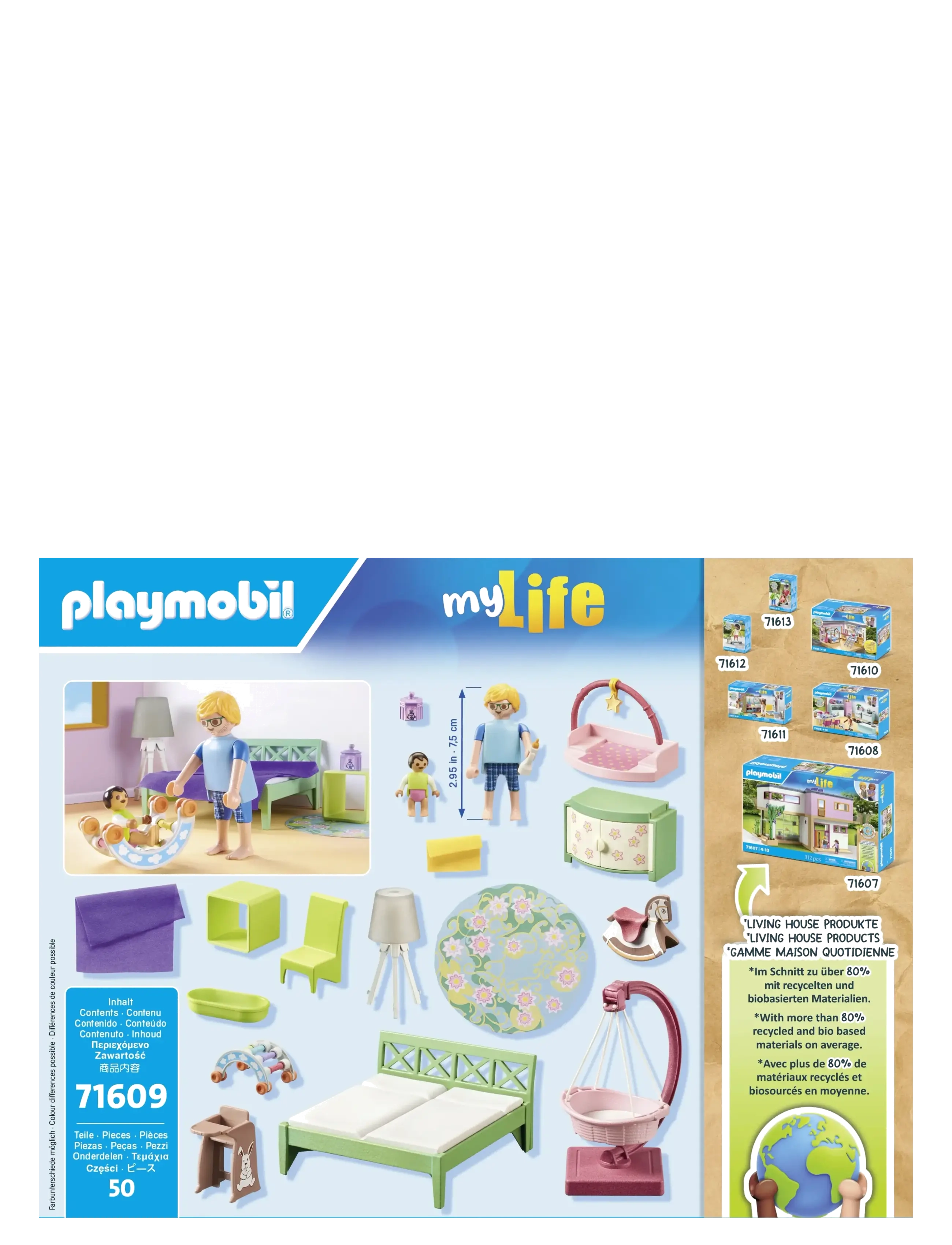 PLAYMOBIL - Sleeping room with baby play corner - playmobil my life - multicolored - 2