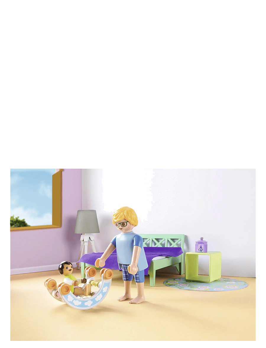 PLAYMOBIL - Sleeping room with baby play corner - playmobil family fun - multicolored - 3