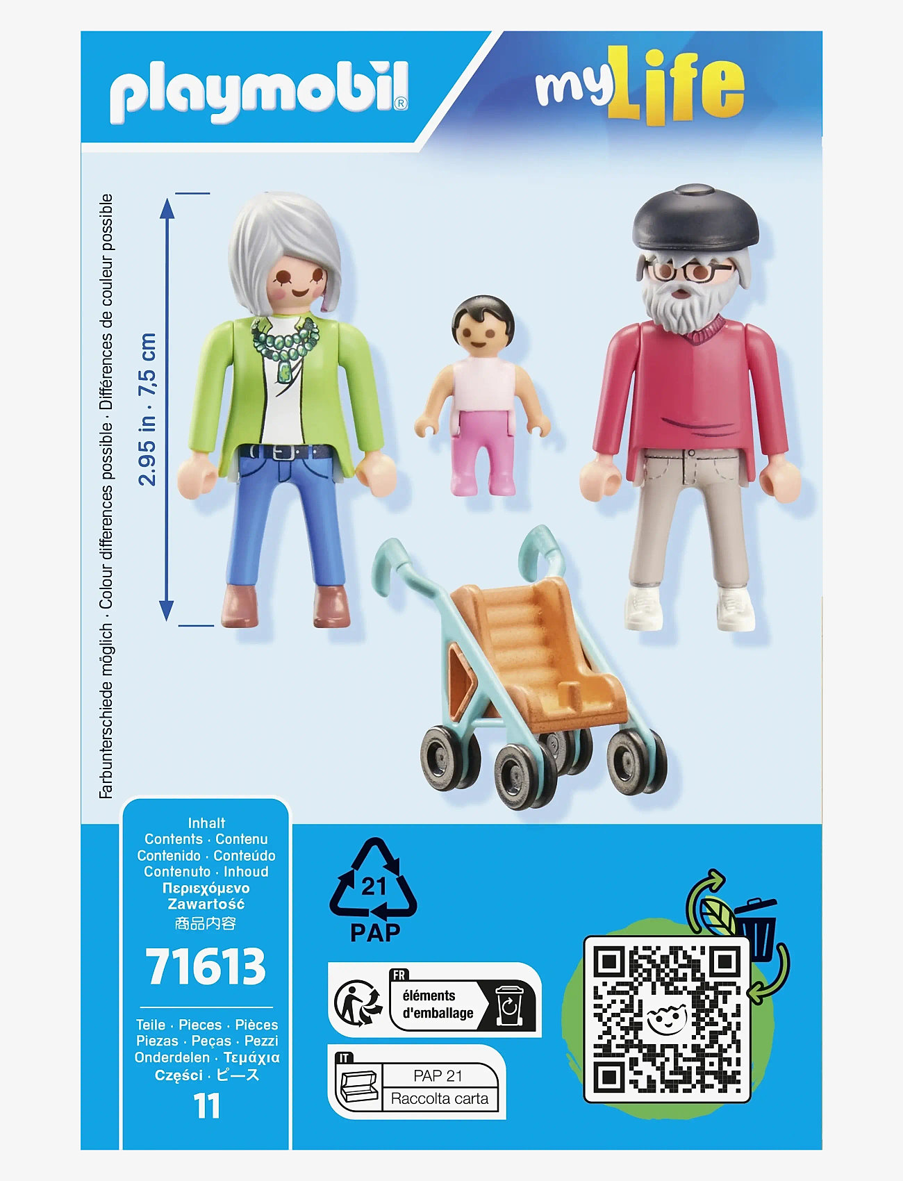 PLAYMOBIL - Grandparents with Baby - playmobil my life - multicolored - 3