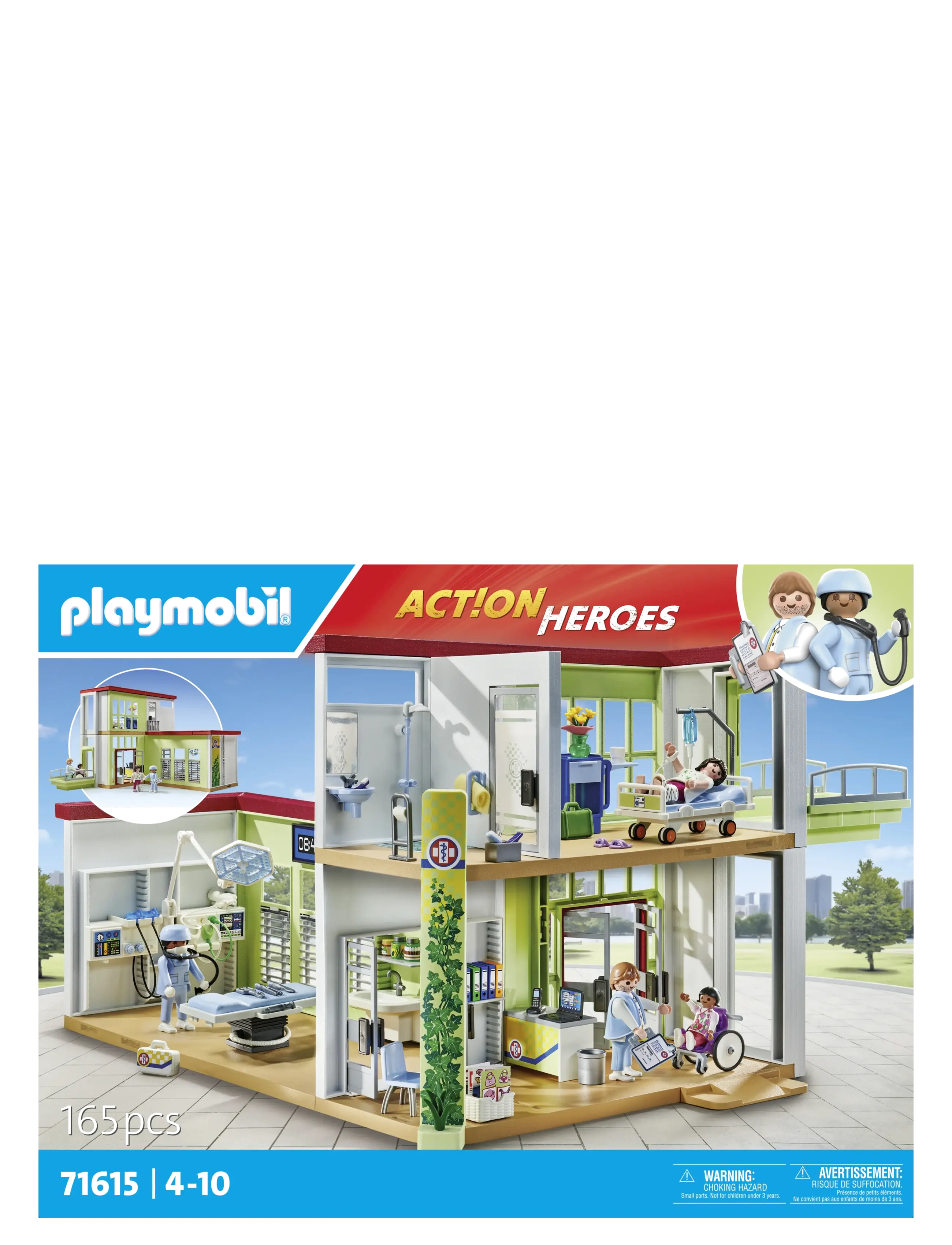 PLAYMOBIL Nyt Hospital, Børn, Playmobil Legetøj, Multi/mønstret, Str: ONE SIZE