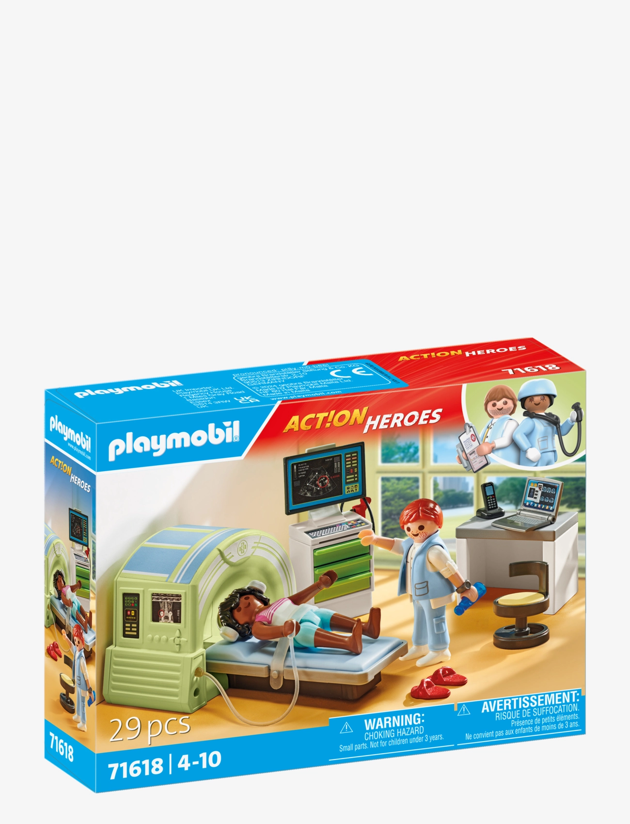 PLAYMOBIL - MRI with Patient - playmobil legetøj - multicolored - 3