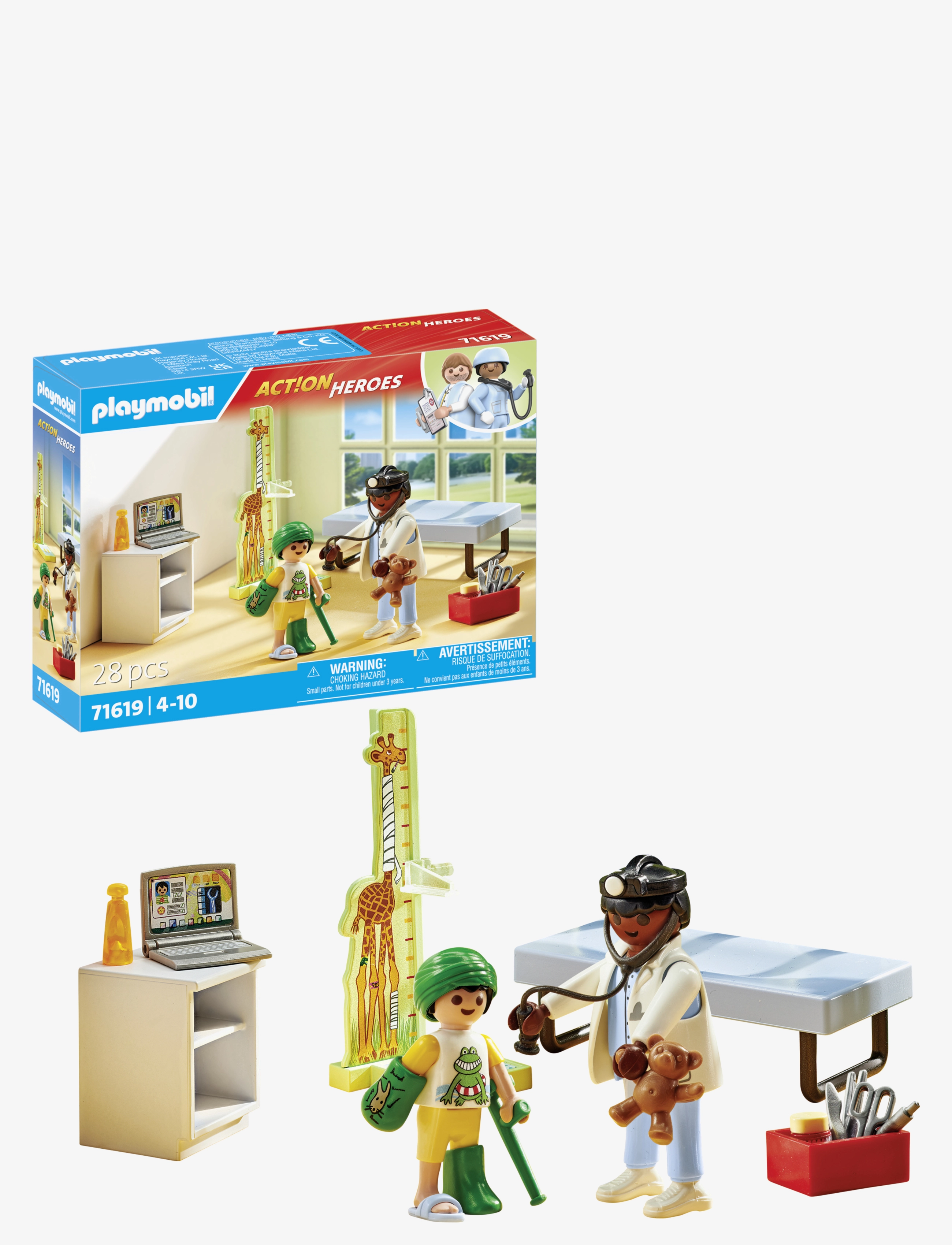 Pediatrician with teddy bear - MULTICOLORED