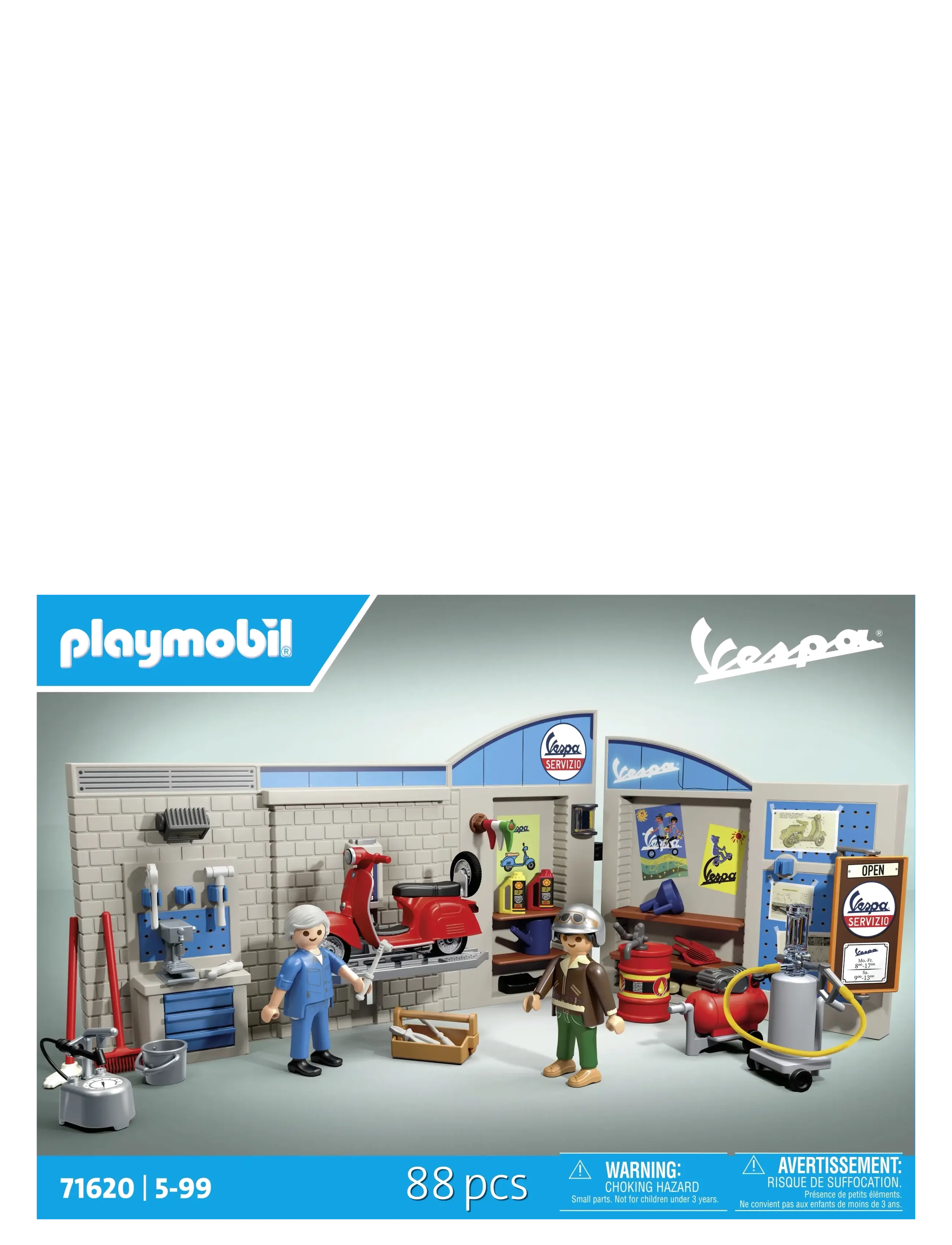 PLAYMOBIL 60s Vespa Garage - Playmobil legetøj - MULTICOLORED / blue