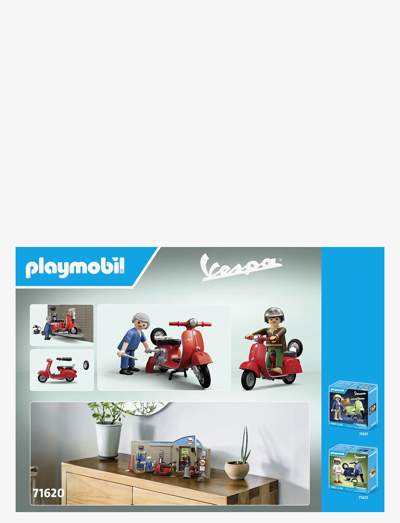 PLAYMOBIL - 60s Vespa Garage - playmobil rc-vehicles - multicolored - 2