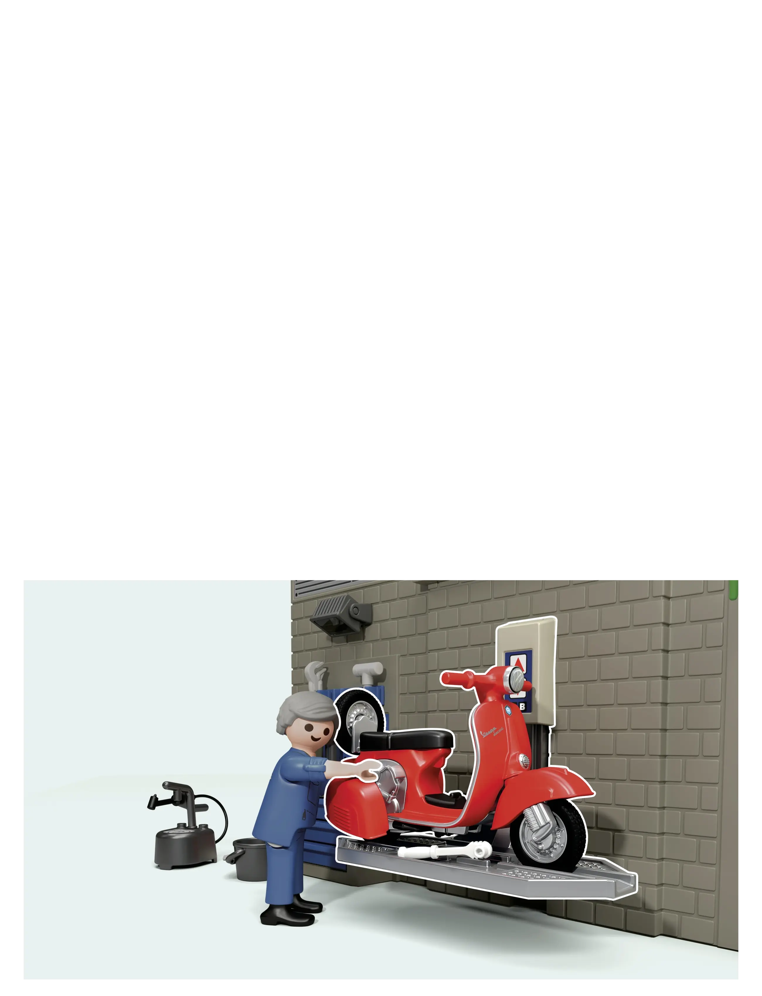 PLAYMOBIL - 60s Vespa Garage - playmobil rc-vehicles - multicolored - 5