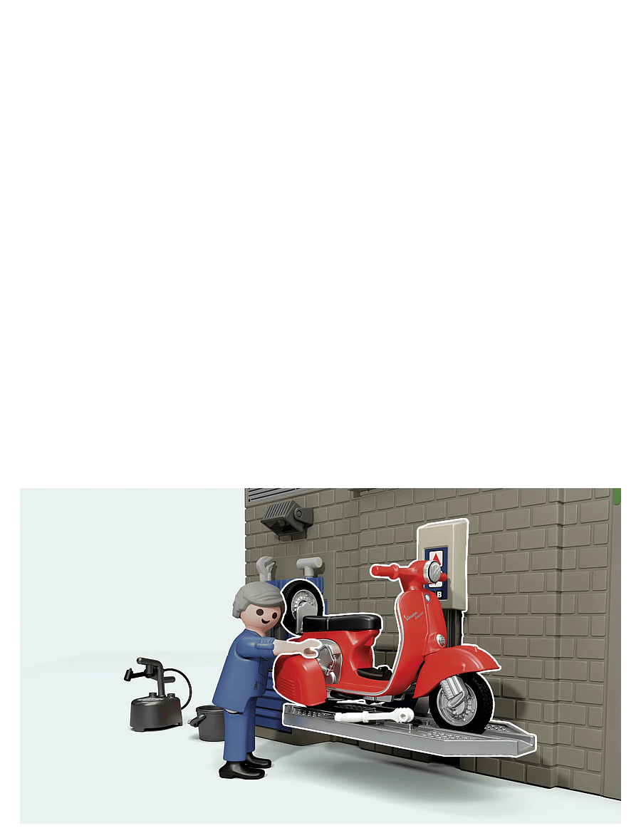 PLAYMOBIL - 60s Vespa Garage - geburtstagsgeschenke - multicolored - 5