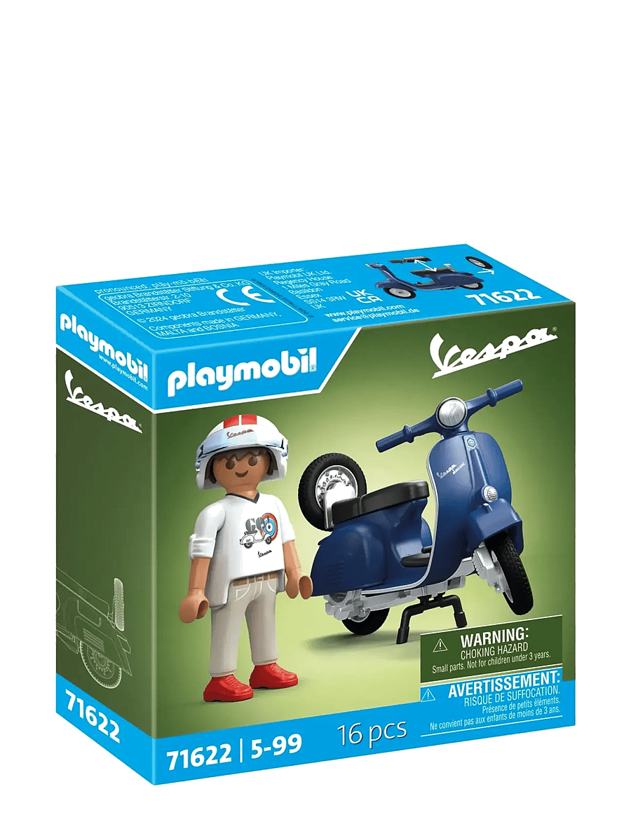 PLAYMOBIL - 1969 Vespa 150 Sprint Veloce, blue - multicolored - 0