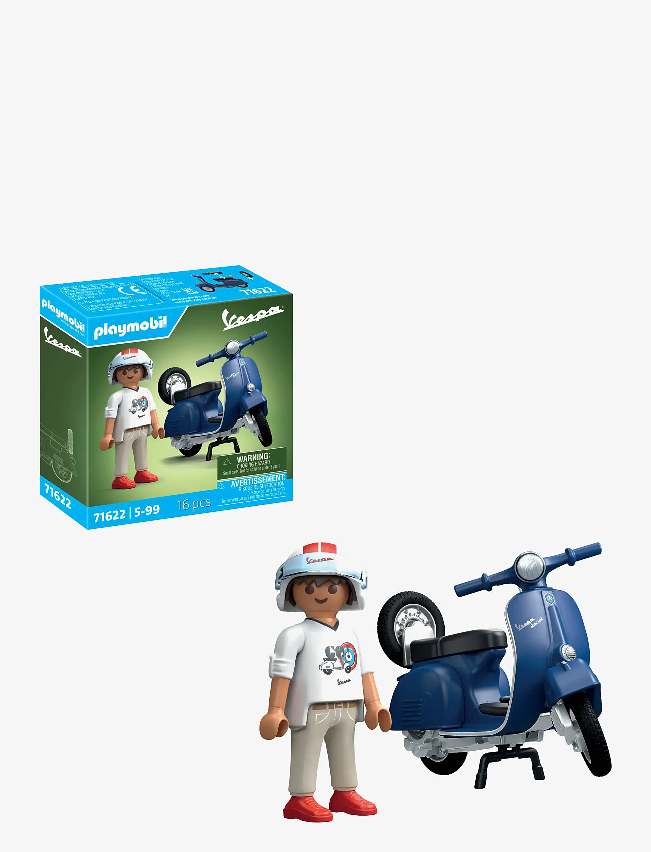 PLAYMOBIL - 1969 Vespa 150 Sprint Veloce, blue - playmobil figures - multicolored - 1