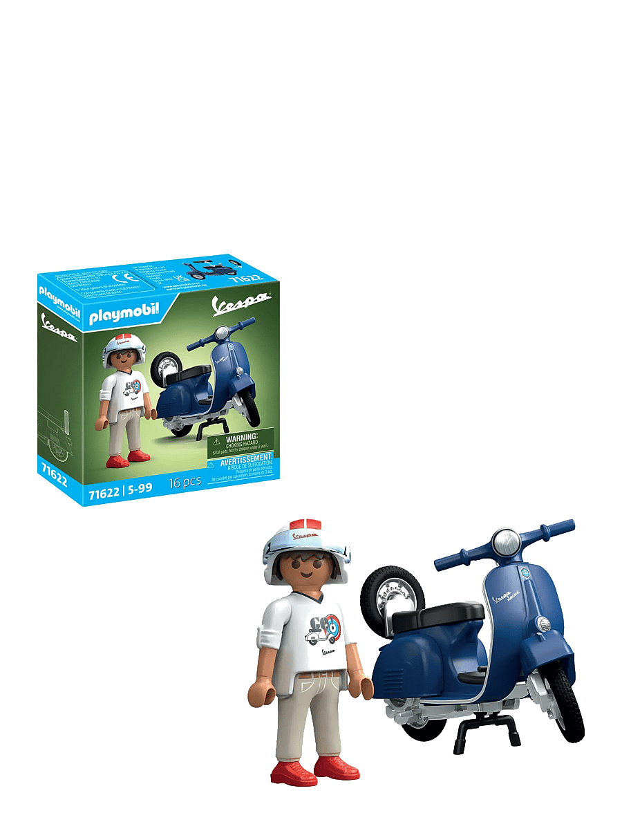 PLAYMOBIL - 1969 Vespa 150 Sprint Veloce, blue - multicolored - 1