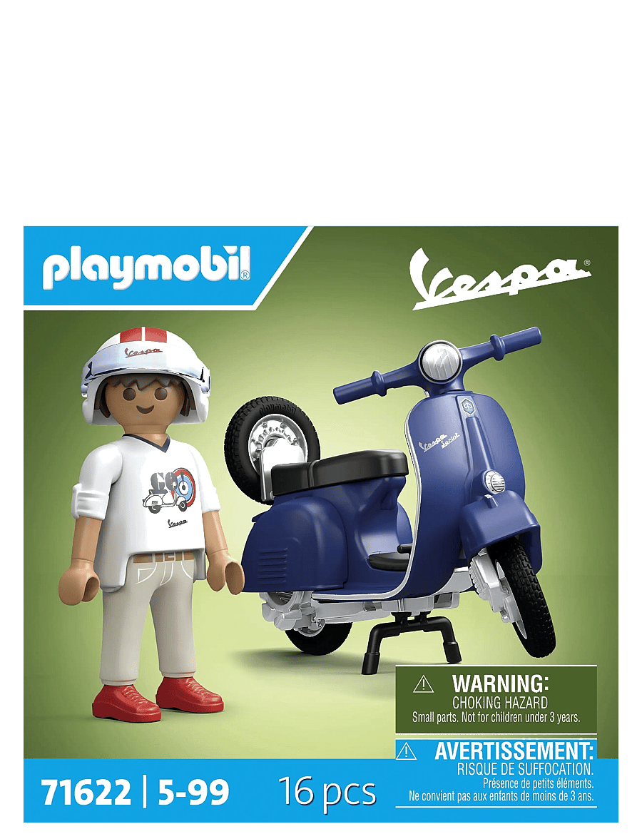 PLAYMOBIL - 1969 Vespa 150 Sprint Veloce, blue - multicolored - 2