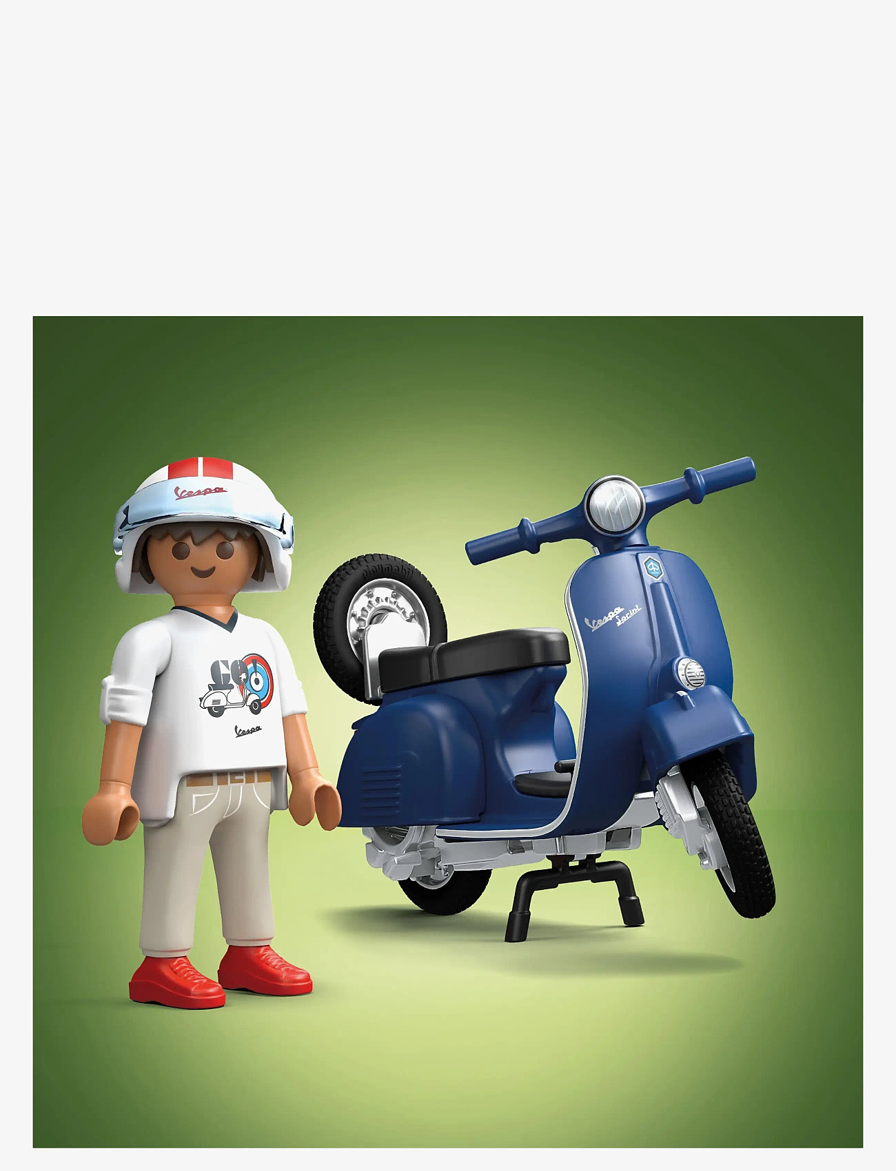 PLAYMOBIL - 1969 Vespa 150 Sprint Veloce, blue - playmobil figures - multicolored - 4