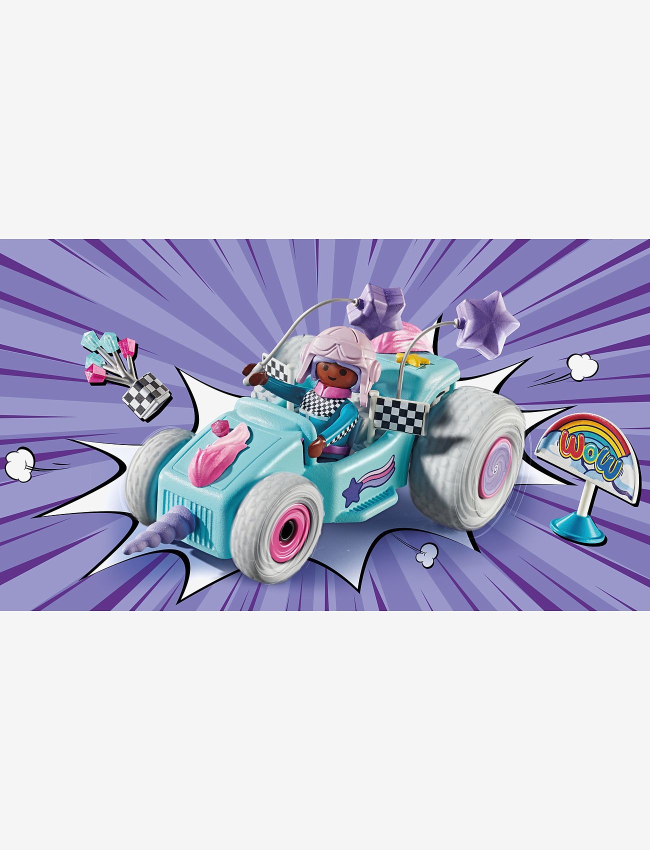 PLAYMOBIL - Racing  Unicorn - playmobil legetøj - multicolored - 2