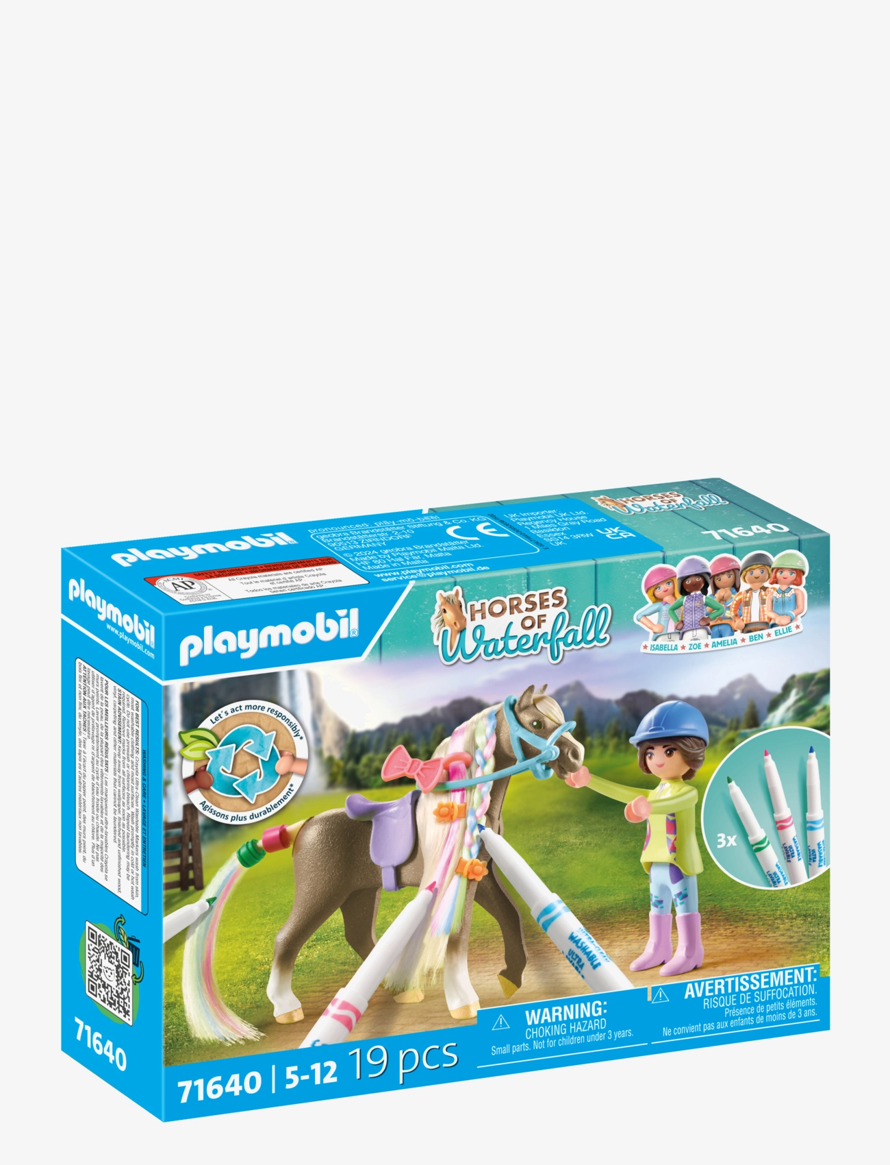 PLAYMOBIL Washable Horse Set, Børn, Playmobil Country, Multi/mønstret, Str: ONE SIZE