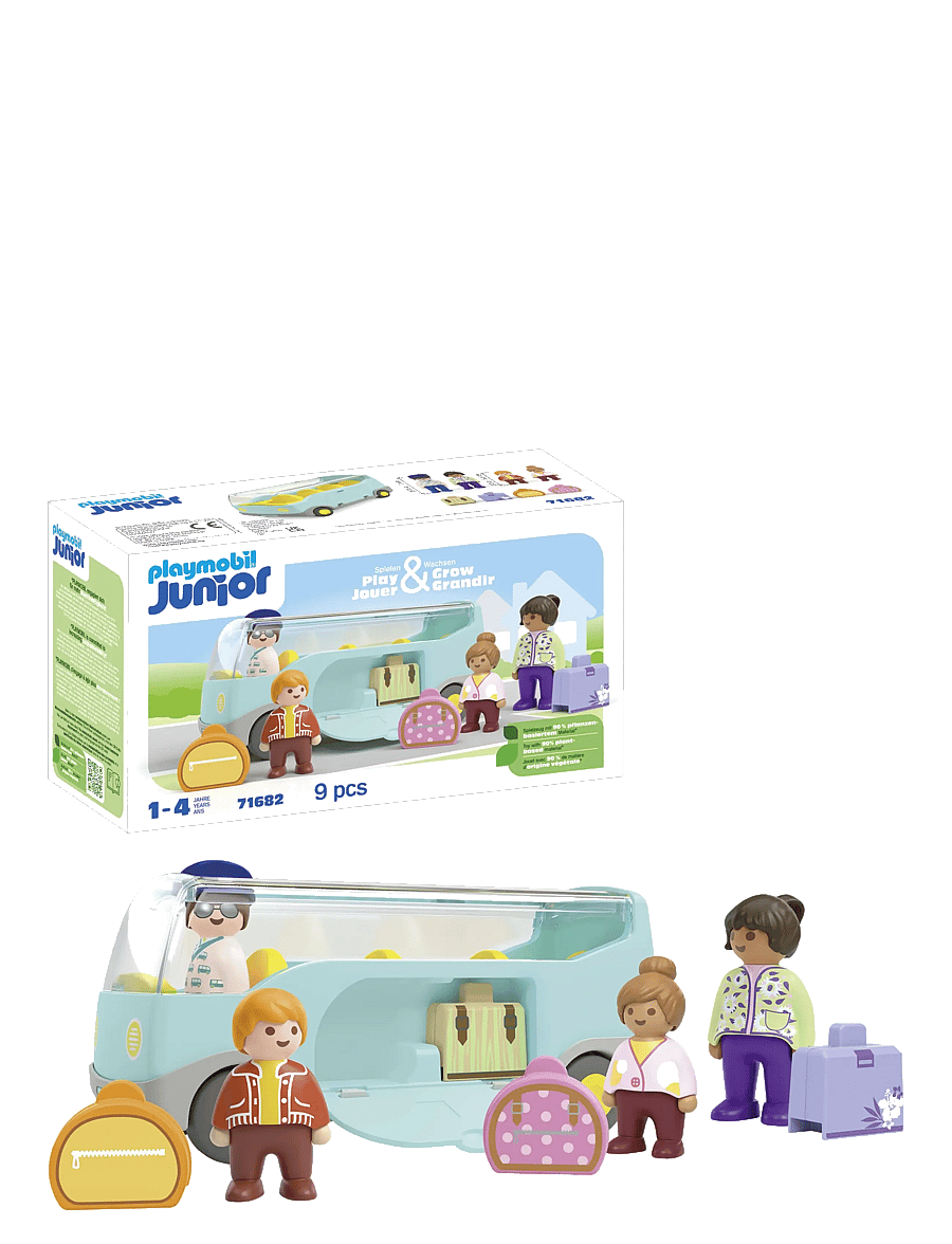 PLAYMOBIL - Junior: Lufthavnsshuttlebus - playmobil junior - multicolored - 0