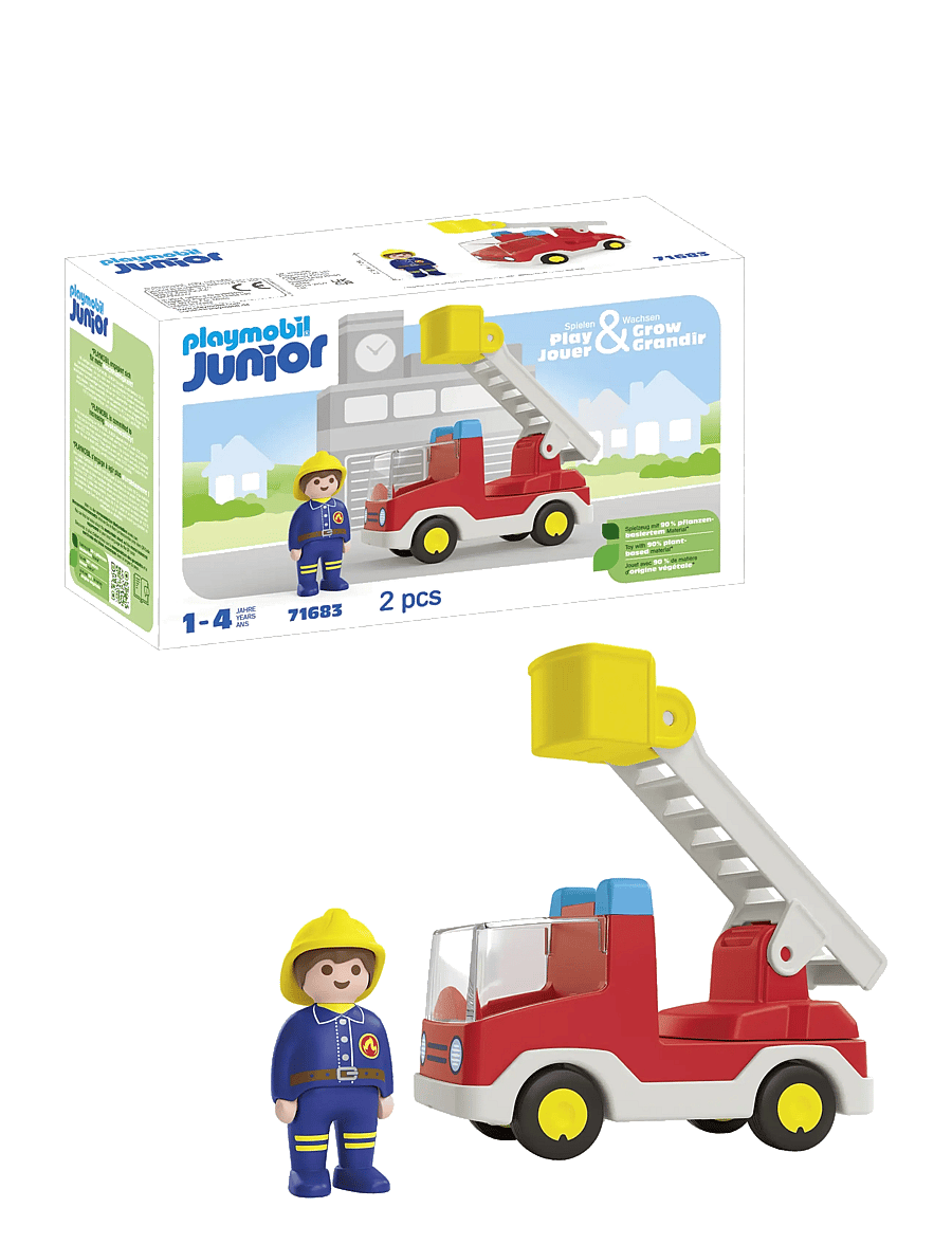 PLAYMOBIL - Junior Ladder Unit Fire Truck - multicolored - 0