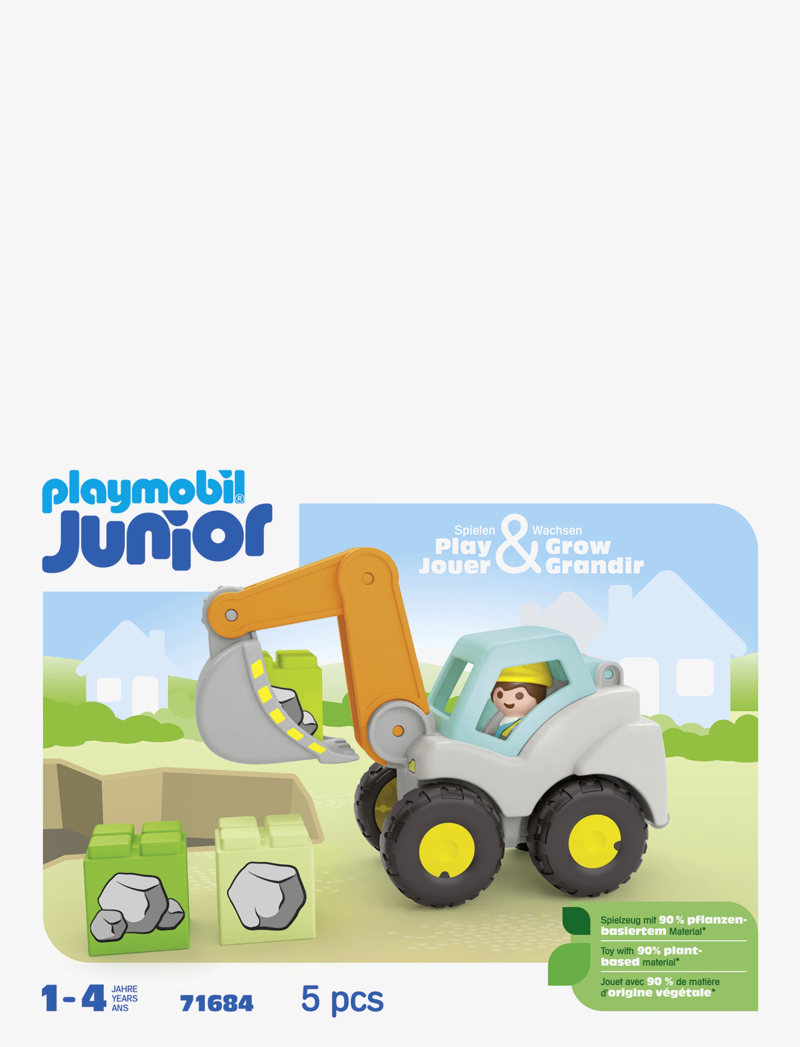 PLAYMOBIL - Junior Shovel Excavator - playmobil junior - multicolored - 1
