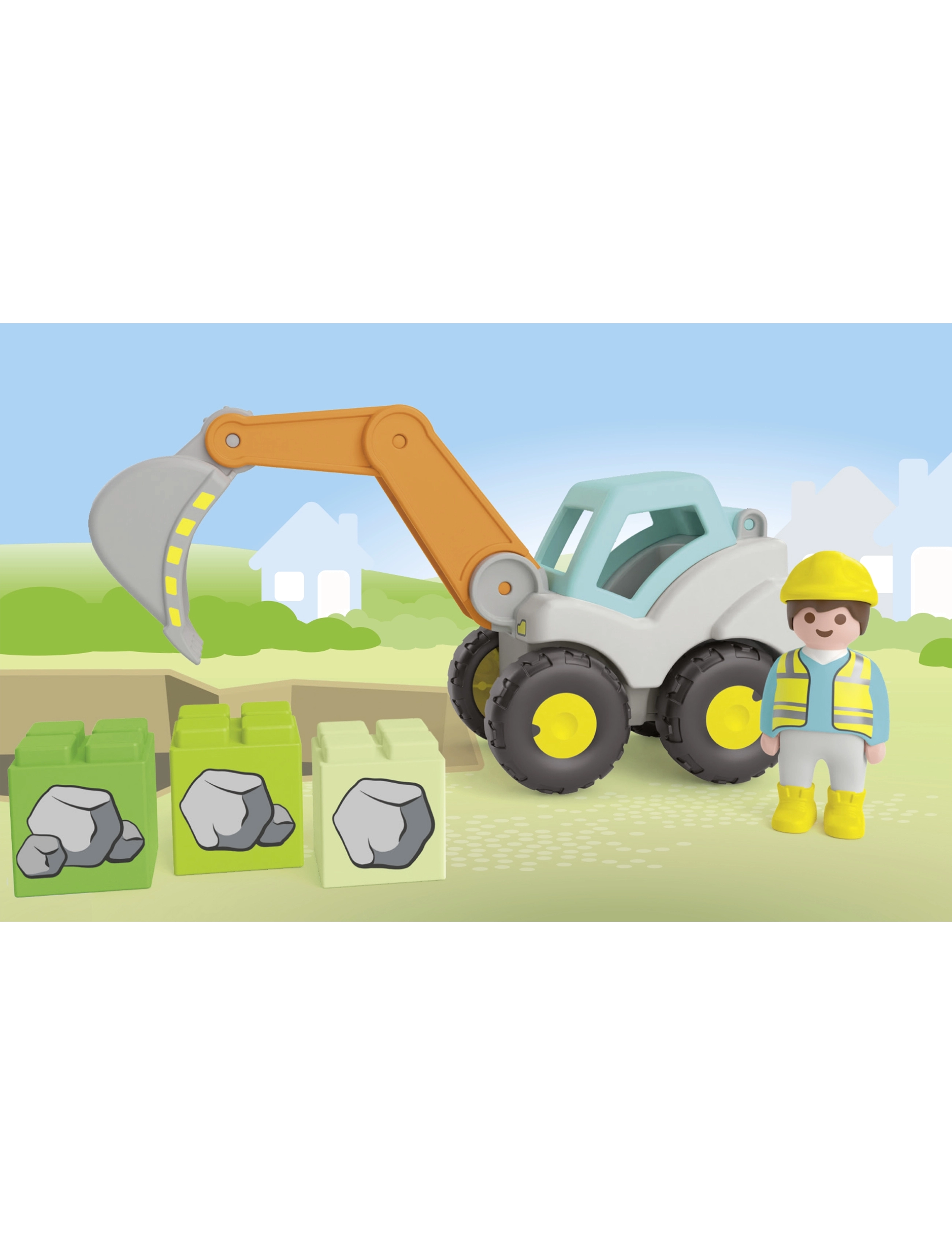 PLAYMOBIL - Junior Shovel Excavator - playmobil junior - multicolored - 5