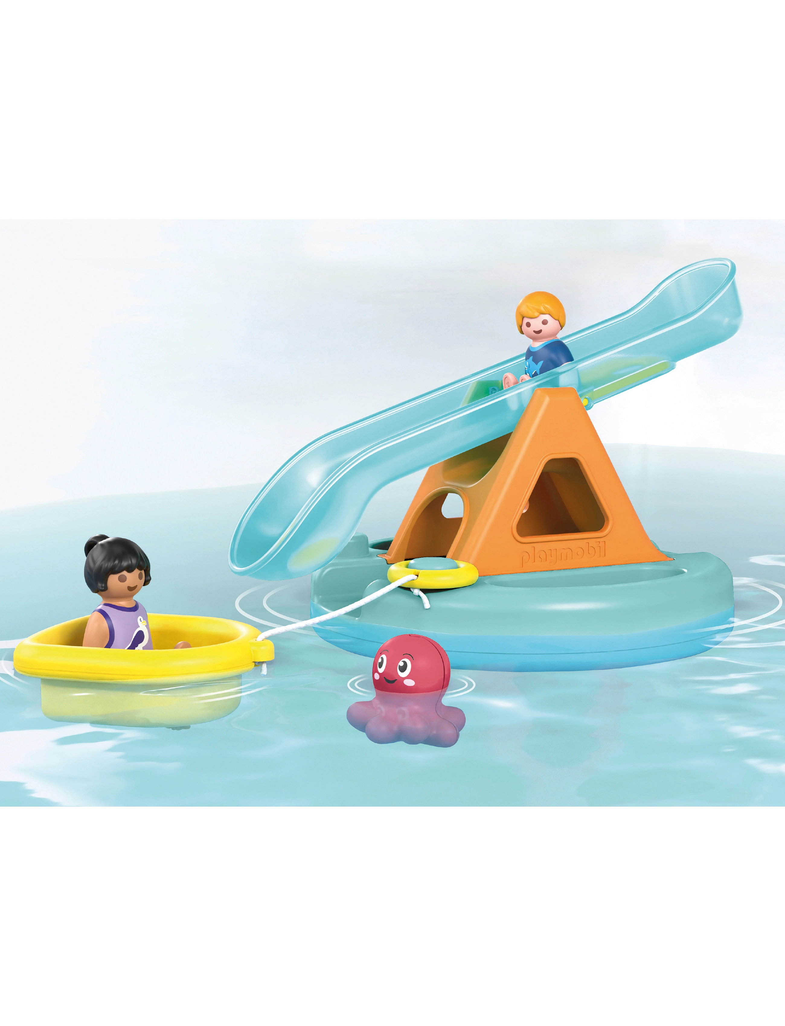 PLAYMOBIL - JUNIOR Aqua Water Seesaw with Boat - 71687 - multicolored - 0