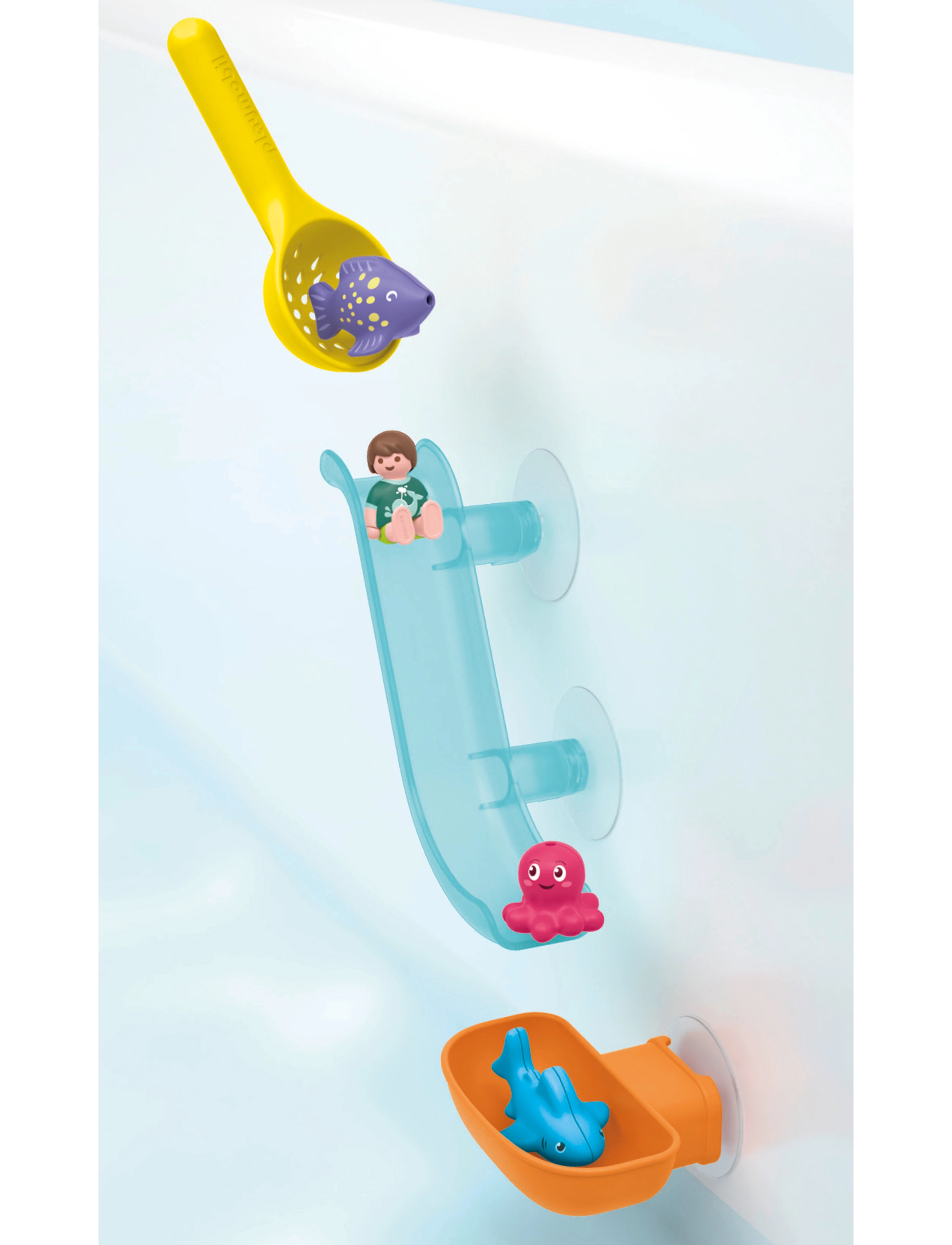 PLAYMOBIL - JUNIOR Aqua Water Slide with Sea Animals - 71689 - bad - multicolored - 4