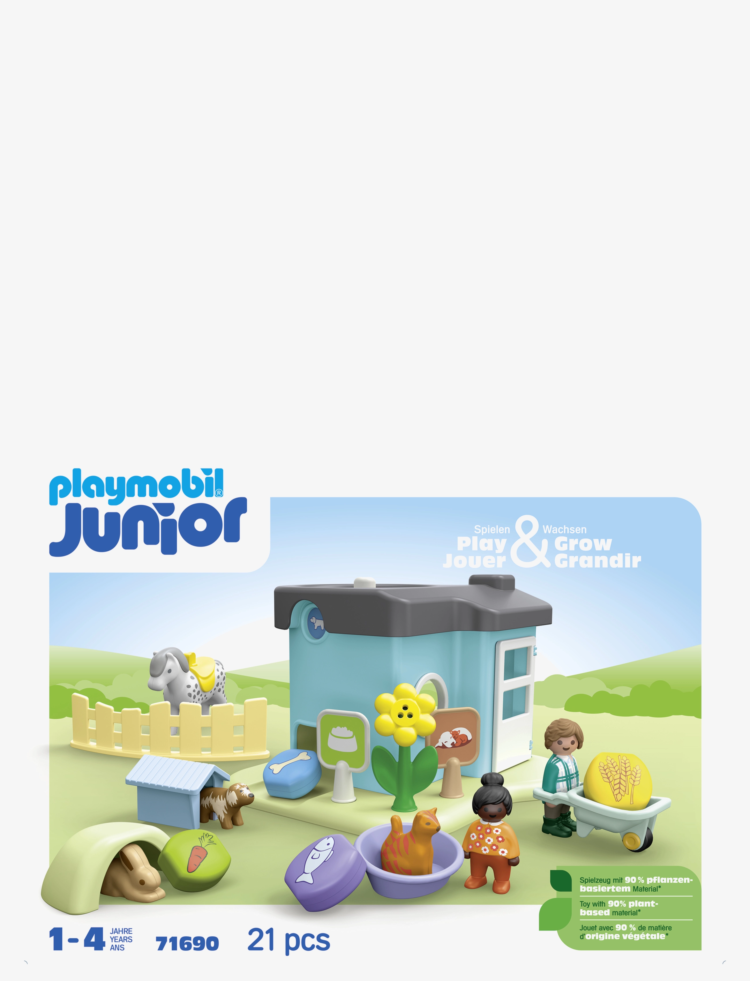 PLAYMOBIL - Junior Animal Kennels with Treat Dispenser - playmobil junior - multicolored - 1
