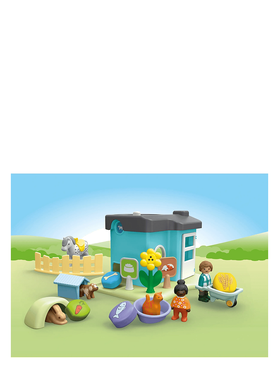 PLAYMOBIL - Junior Animal Kennels with Treat Dispenser - playmobil 1.2.3 - multicolored - 3