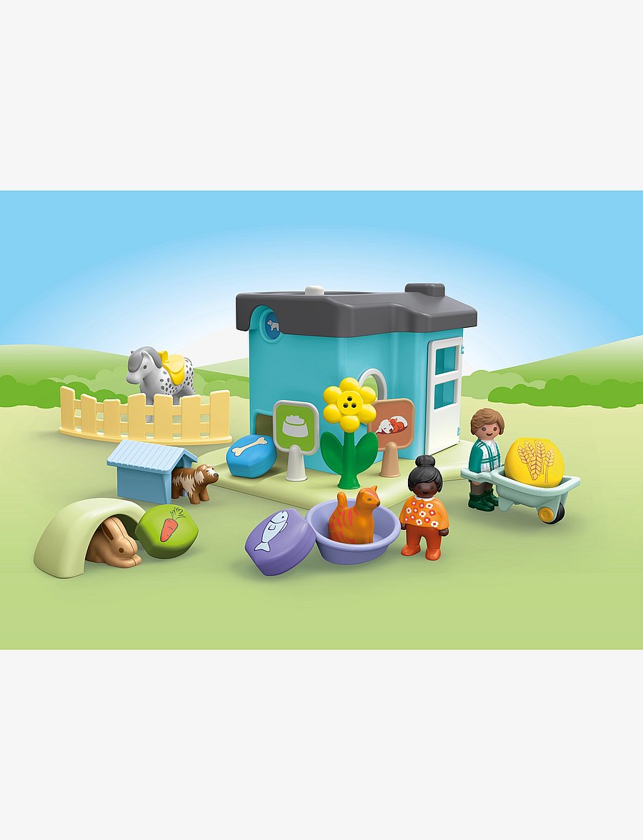 PLAYMOBIL - Junior Animal Kennels with Treat Dispenser - playmobil 1.2.3 - multicolored - 4