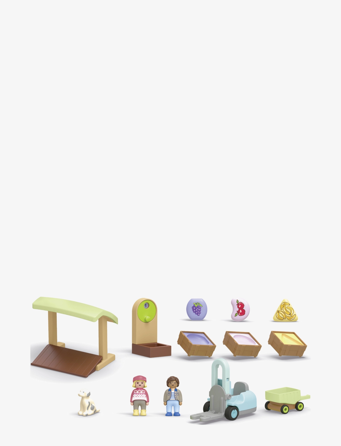 PLAYMOBIL - JUNIOR: Organic Market Stall & Forklift - multicolored - 2