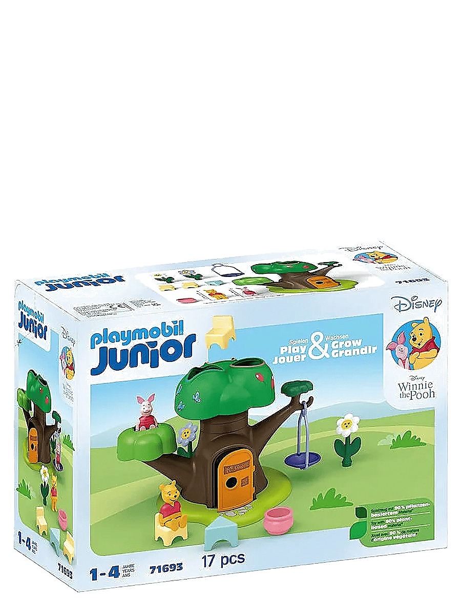 PLAYMOBIL - JUNIOR & Disney: Winnie's & Piglet's Tree House - 71693 - multicolored - 0