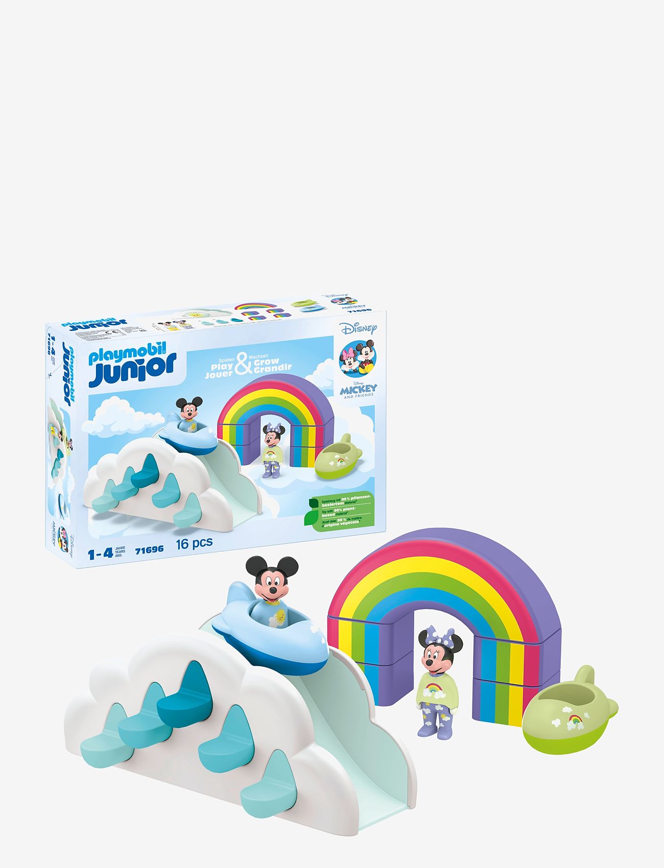 PLAYMOBIL - JUNIOR & Disney: Mickey's & Minnie's Cloud Home - 71696 - playmobil junior - multicolored - 1