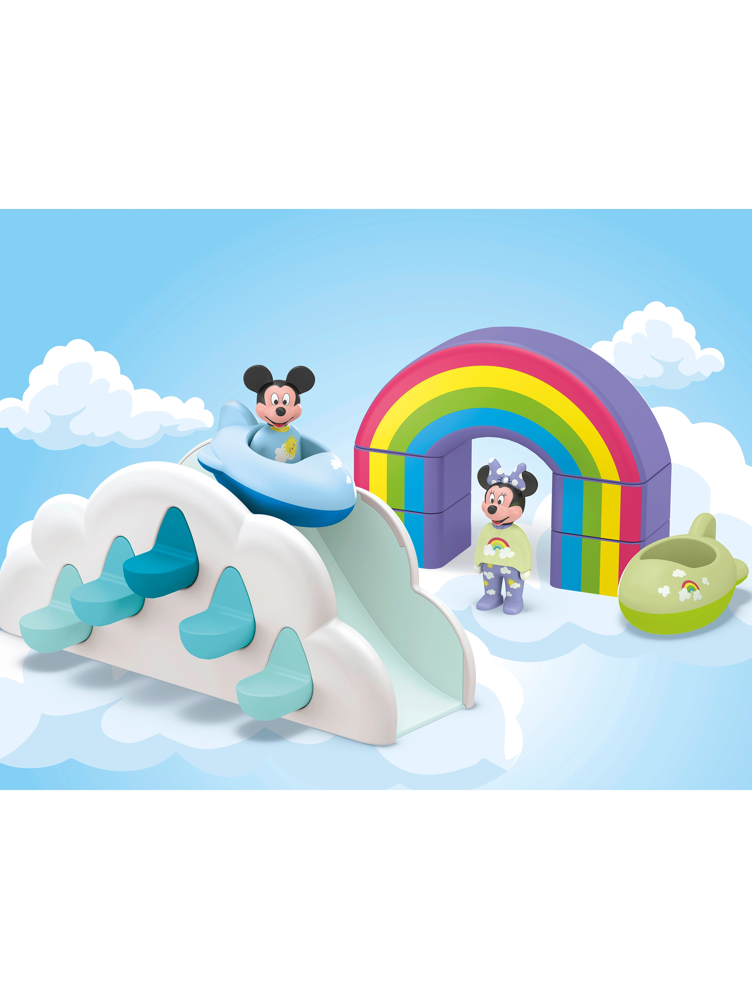 PLAYMOBIL Junior & Disney: Mickey's & Minnie's Cloud Home 71696, Børn, Playmobil 1.2.3 & Disney, Multi/mønstret, Str: ONE SIZE