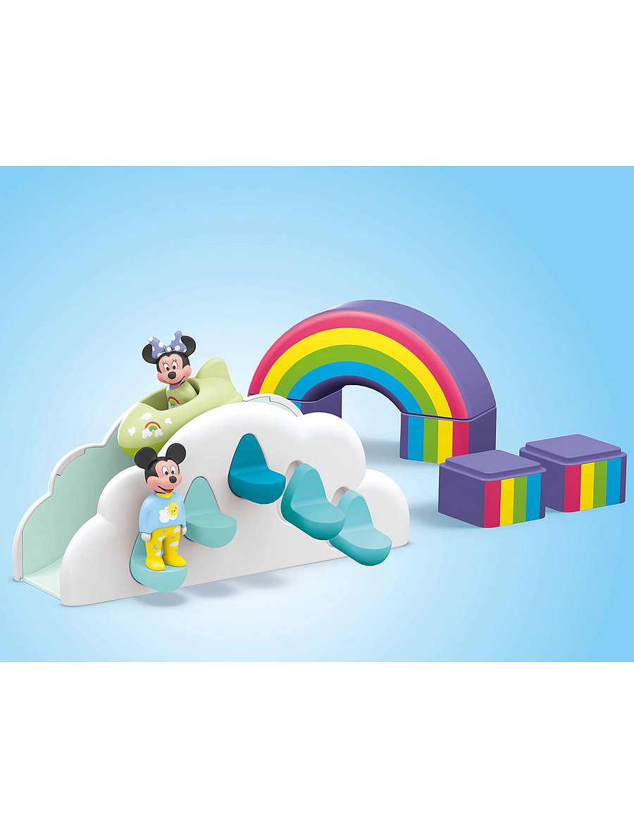 PLAYMOBIL - JUNIOR & Disney: Mickey's & Minnie's Cloud Home - 71696 - playmobil 1.2.3 - multicolored - 5