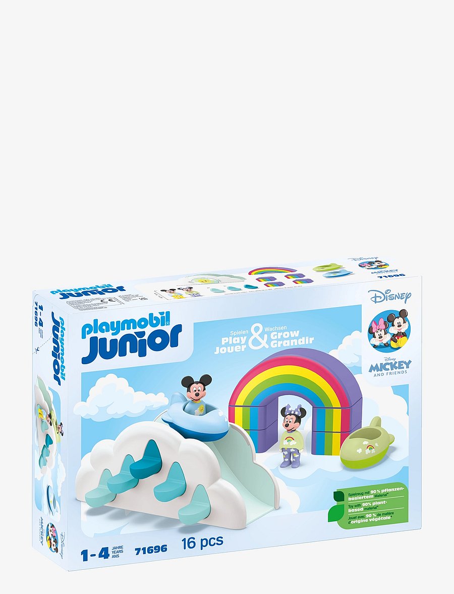 PLAYMOBIL - JUNIOR & Disney: Mickey's & Minnie's Cloud Home - 71696 - playmobil 1.2.3 - multicolored - 2