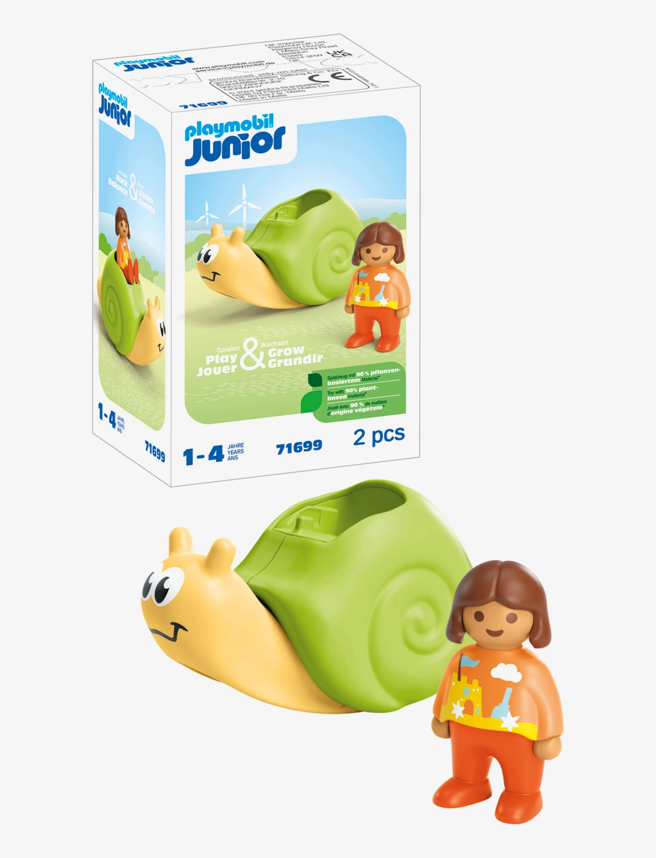 PLAYMOBIL - JUNIOR: Rocking Snail with Rattle Feature - 71699 - multicolored - 1