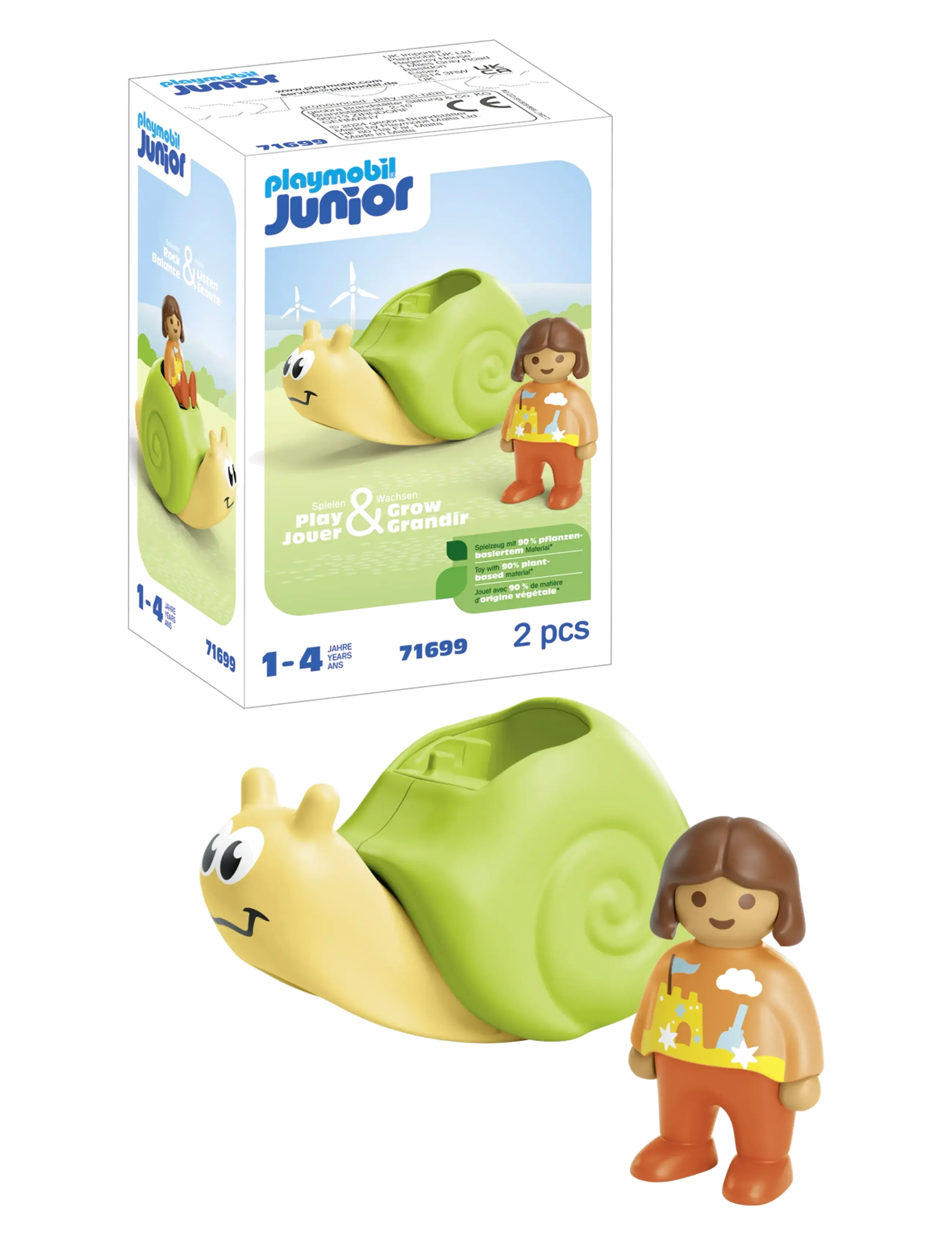 PLAYMOBIL - JUNIOR: Rocking Snail with Rattle Feature - 71699 - multicolored - 5