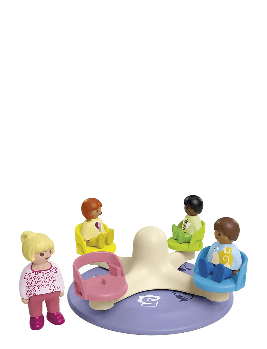 PLAYMOBIL - JUNIOR: Number-Merry-Go-Round - 71701 - playmobil 1.2.3 - multicolored - 1