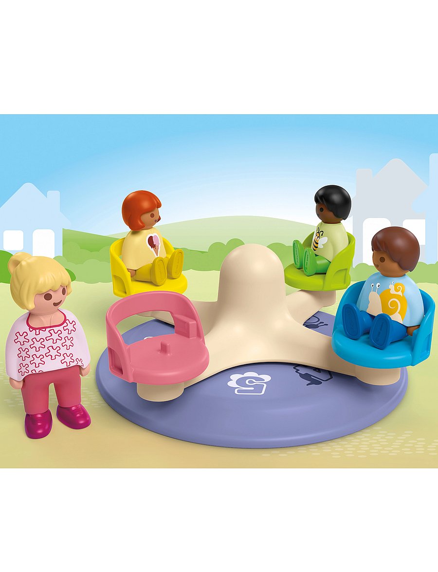 PLAYMOBIL - JUNIOR: Number-Merry-Go-Round - 71701 - multicolored - 0