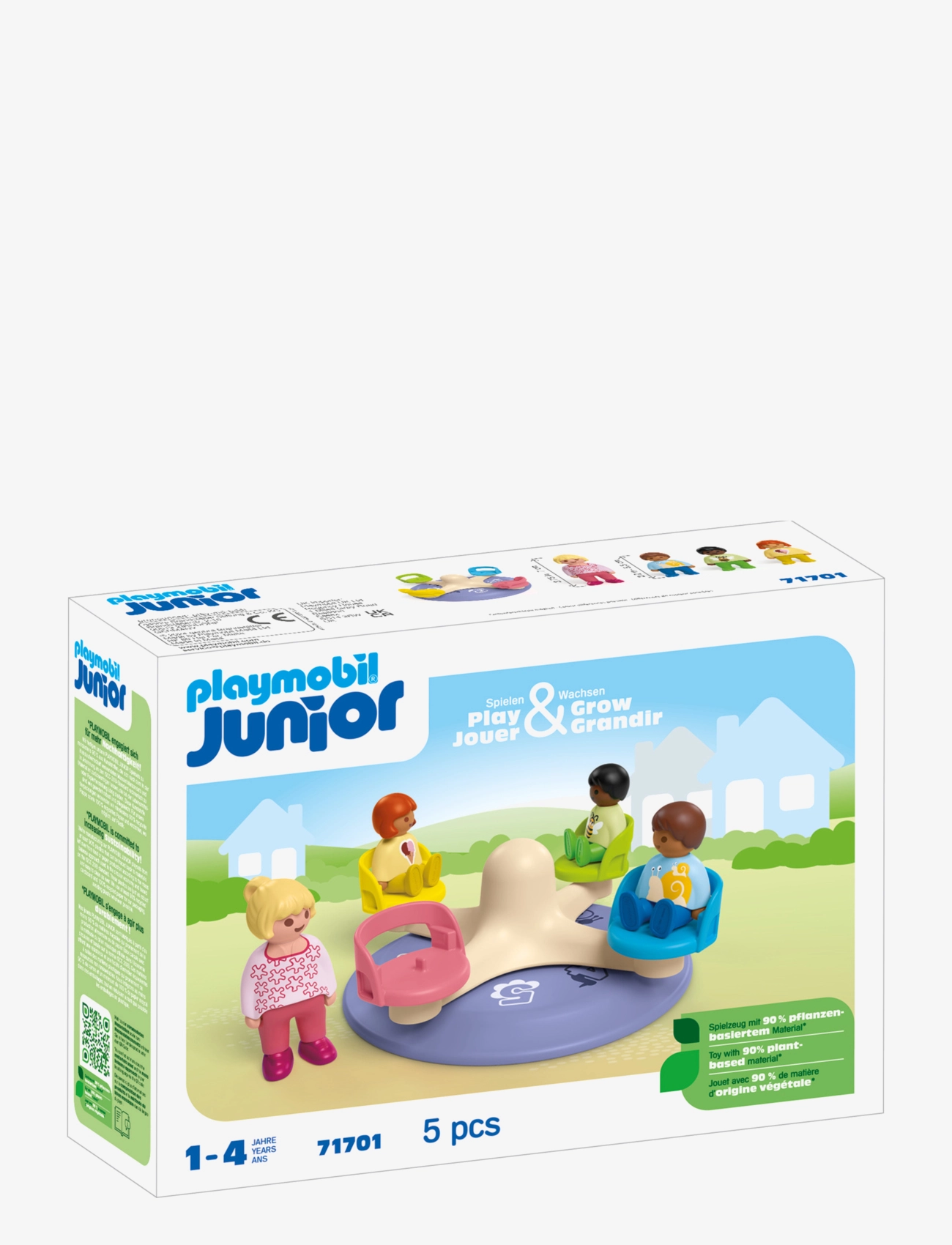PLAYMOBIL - JUNIOR: Number-Merry-Go-Round - 71701 - playmobil junior - multicolored - 3